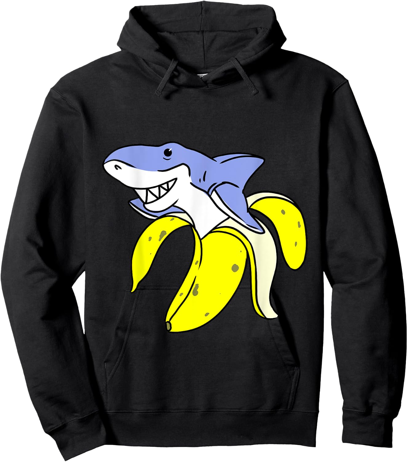 Shark Banana Hoodie - Hoodie | Black