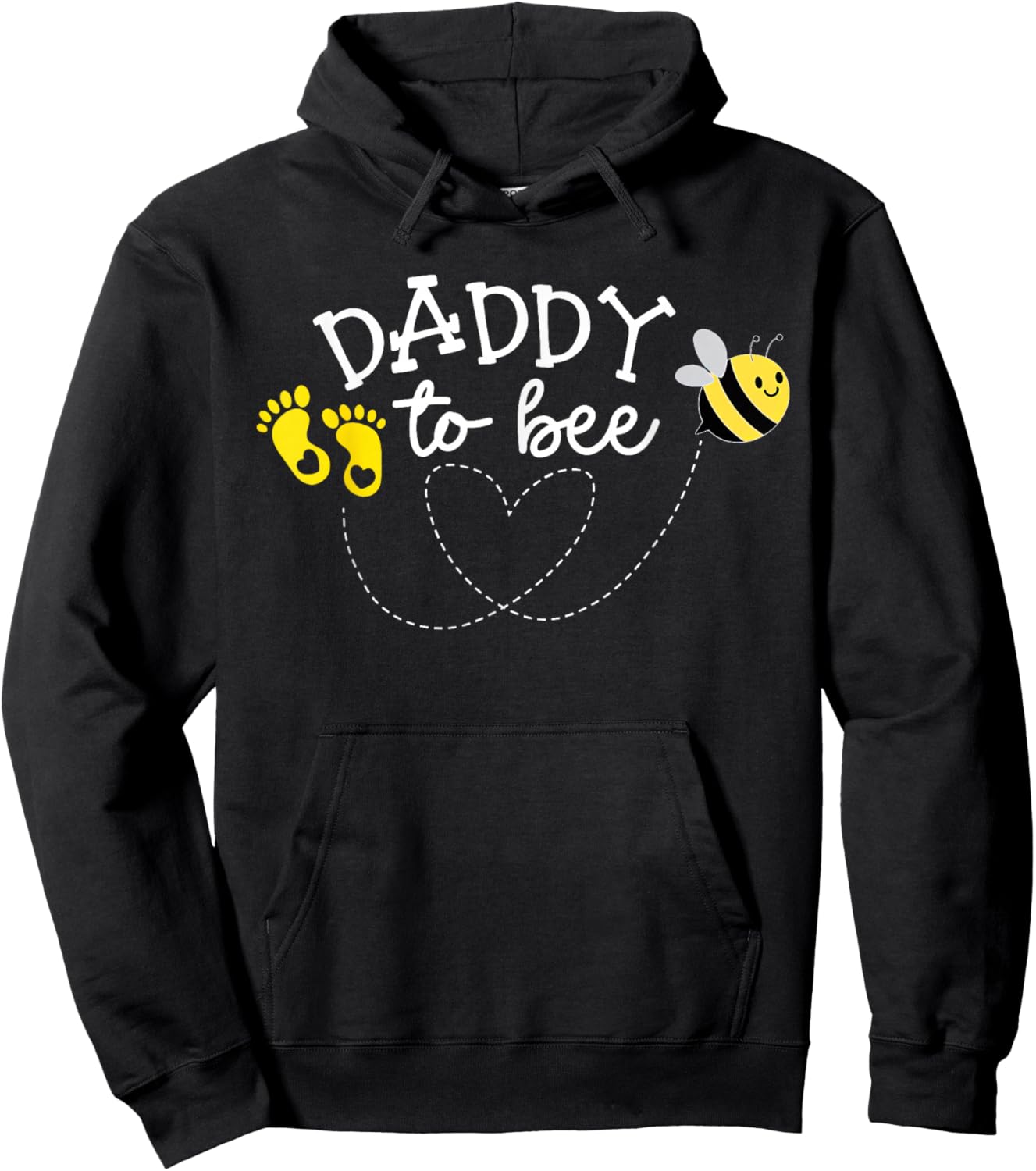 Daddy to Bee Pregnancy Announcement Baby Shower Hoodie - Hoodie | Black