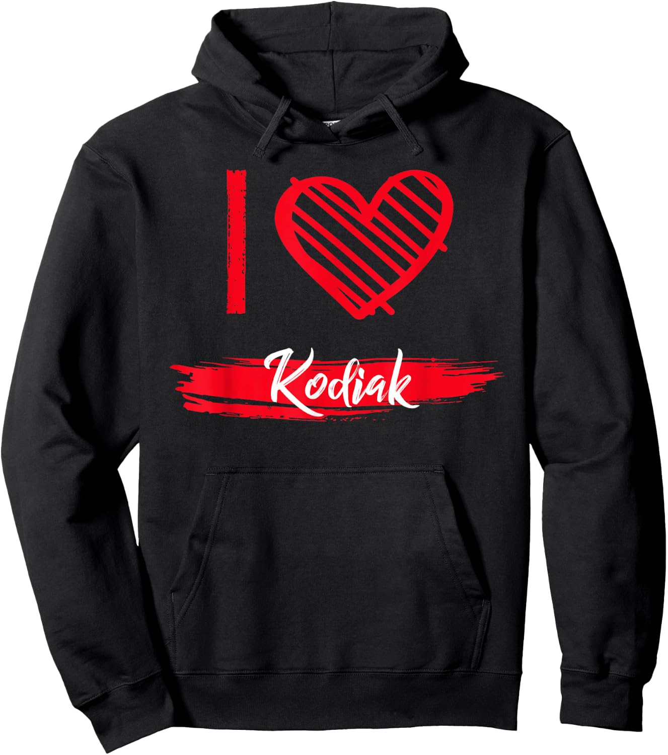I Love KODIAK I Heart KODIAK Hoodie - Hoodie | Black