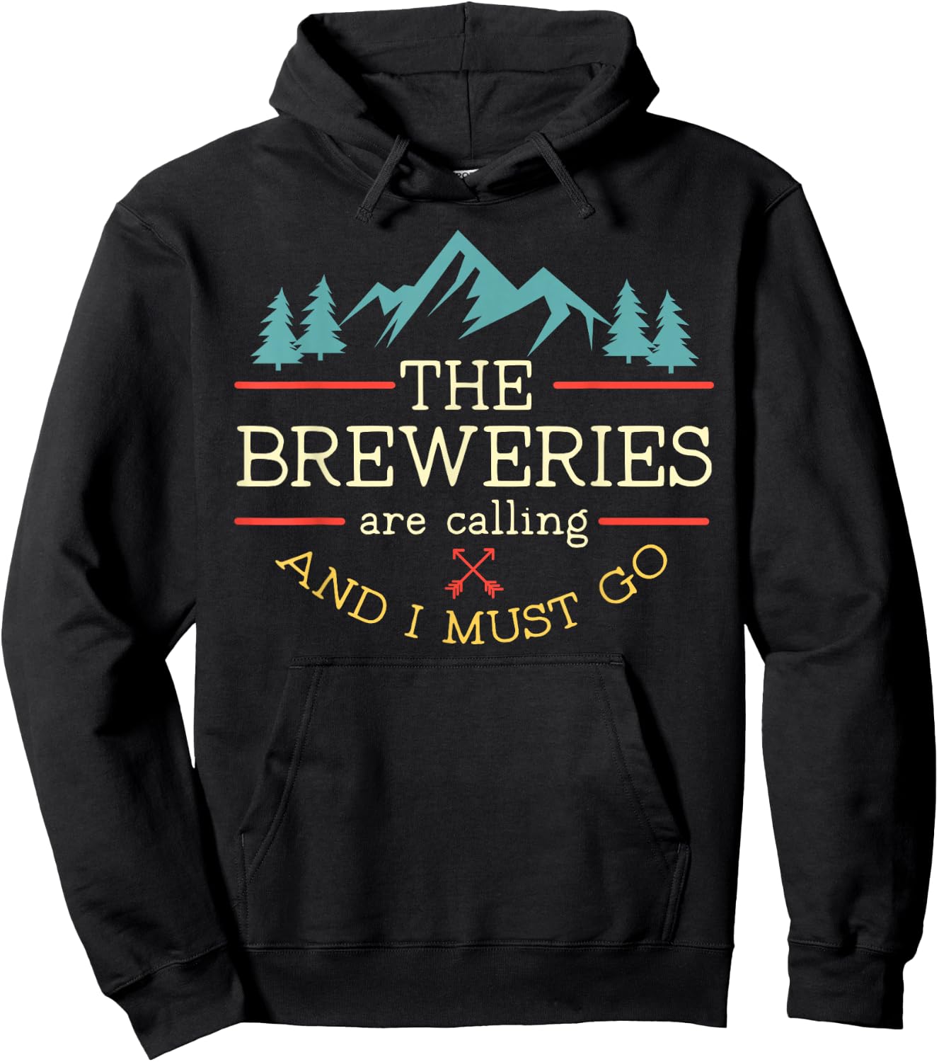 Vintage Beer Breweries are Calling and I Must Go Craft Beer Small Hoodie - Hoodie | Black