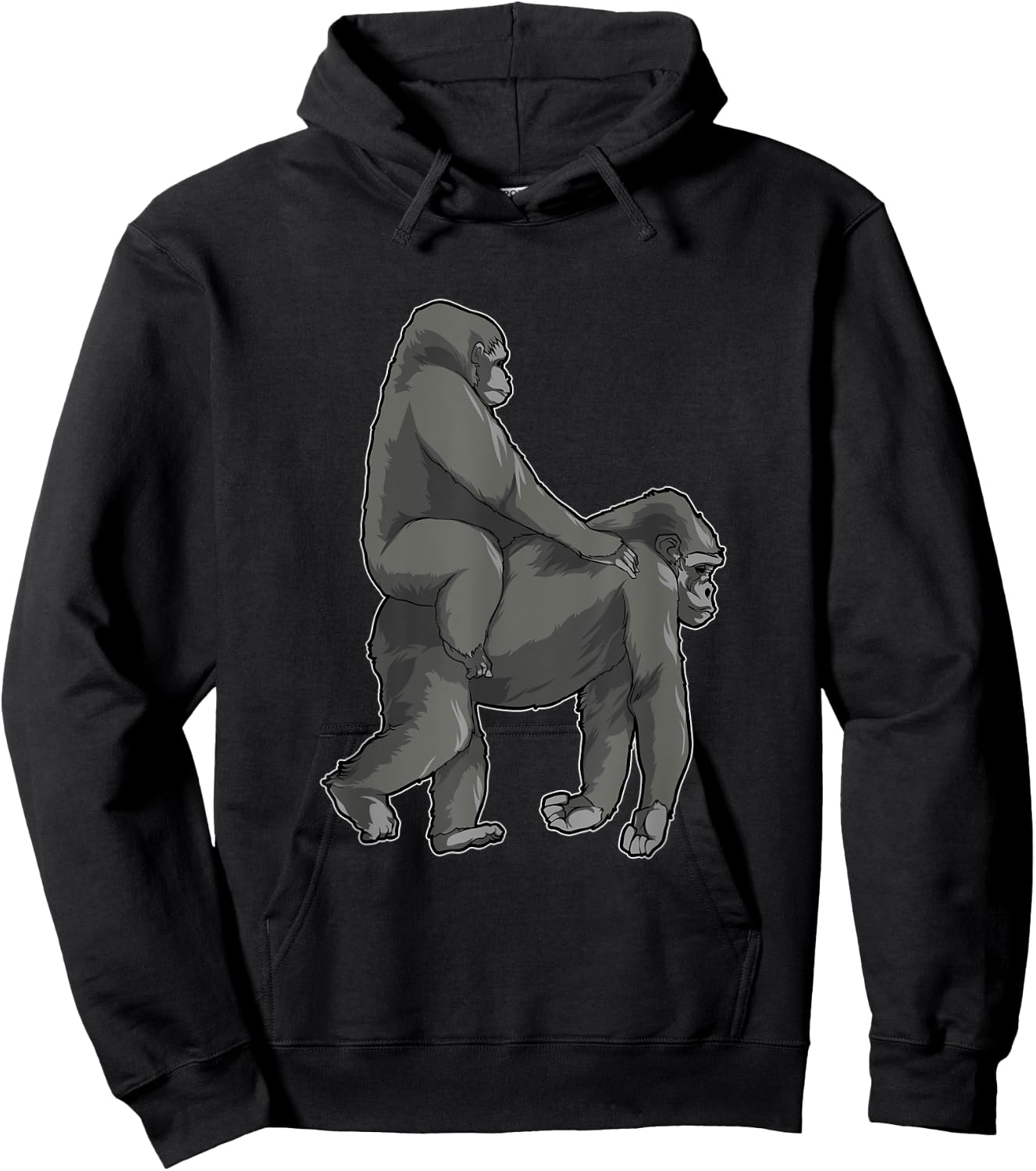 Ride Wife Gorilla Meme Funny Monkey Memes Hoodie - Hoodie | Black