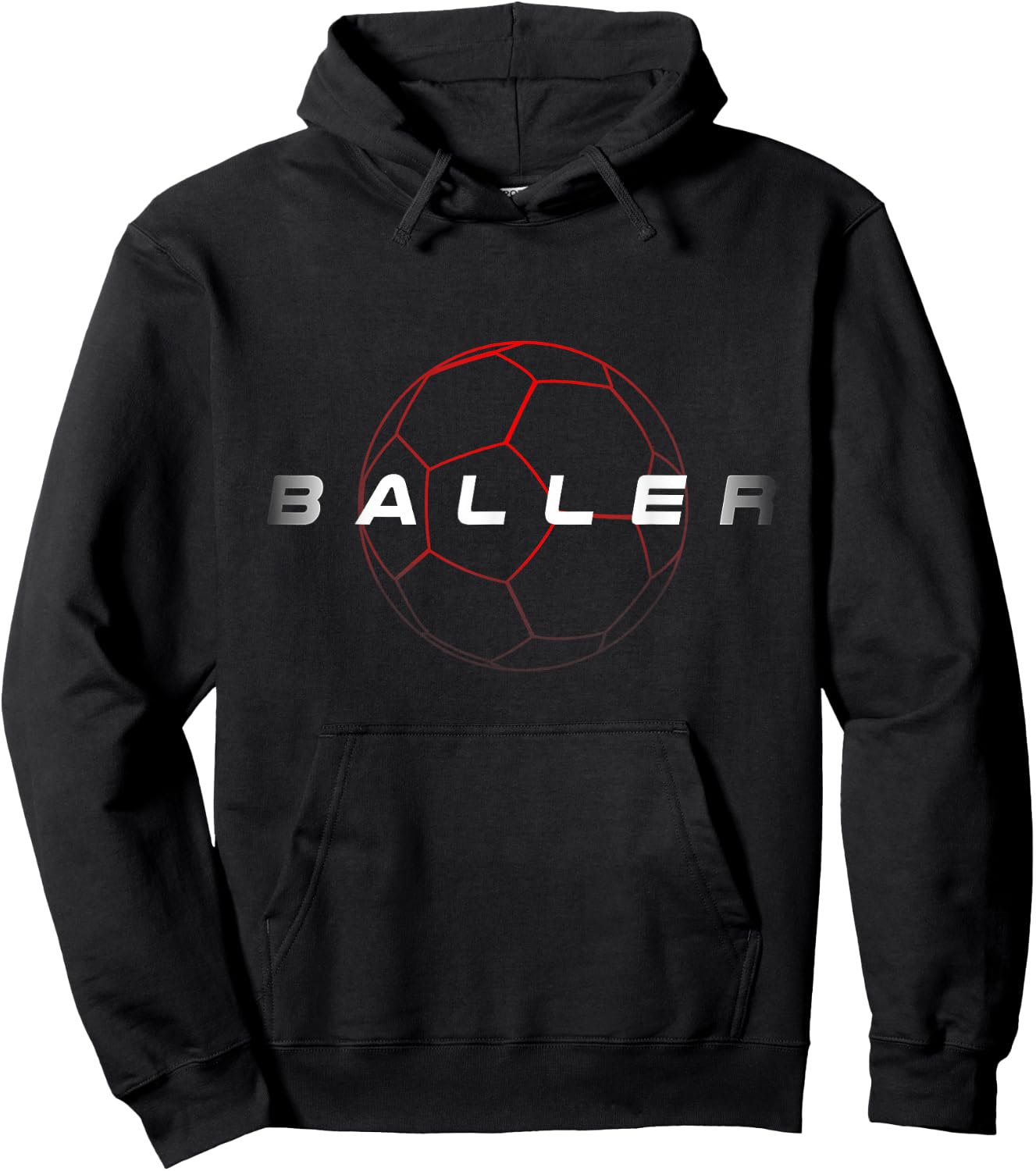Cool Soccer Ballers Soccer Lovers Sayings Hoodie - Hoodie | Black