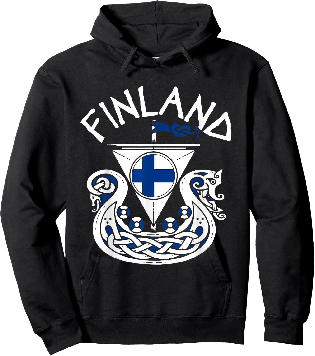 Viking Ship Finland Hoodie - Hoodie | Black