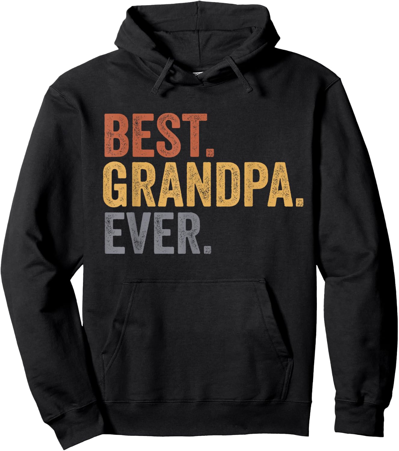 Best Grandpa Ever Gifts From Grandkids Grandpa Father's Day Hoodie - Hoodie | Black