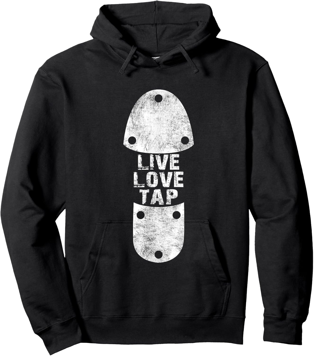 Tap Dances - Live Love Tap Distressed Gift Tap Dancers Hoodie - Hoodie | Black