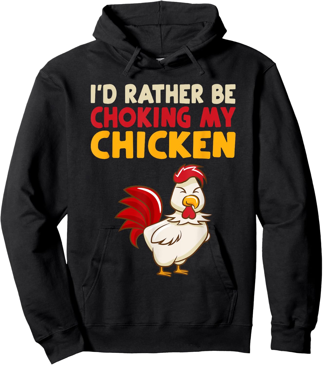 I'd Rather Be Chooking My Chicken Hoodie - Hoodie | Black