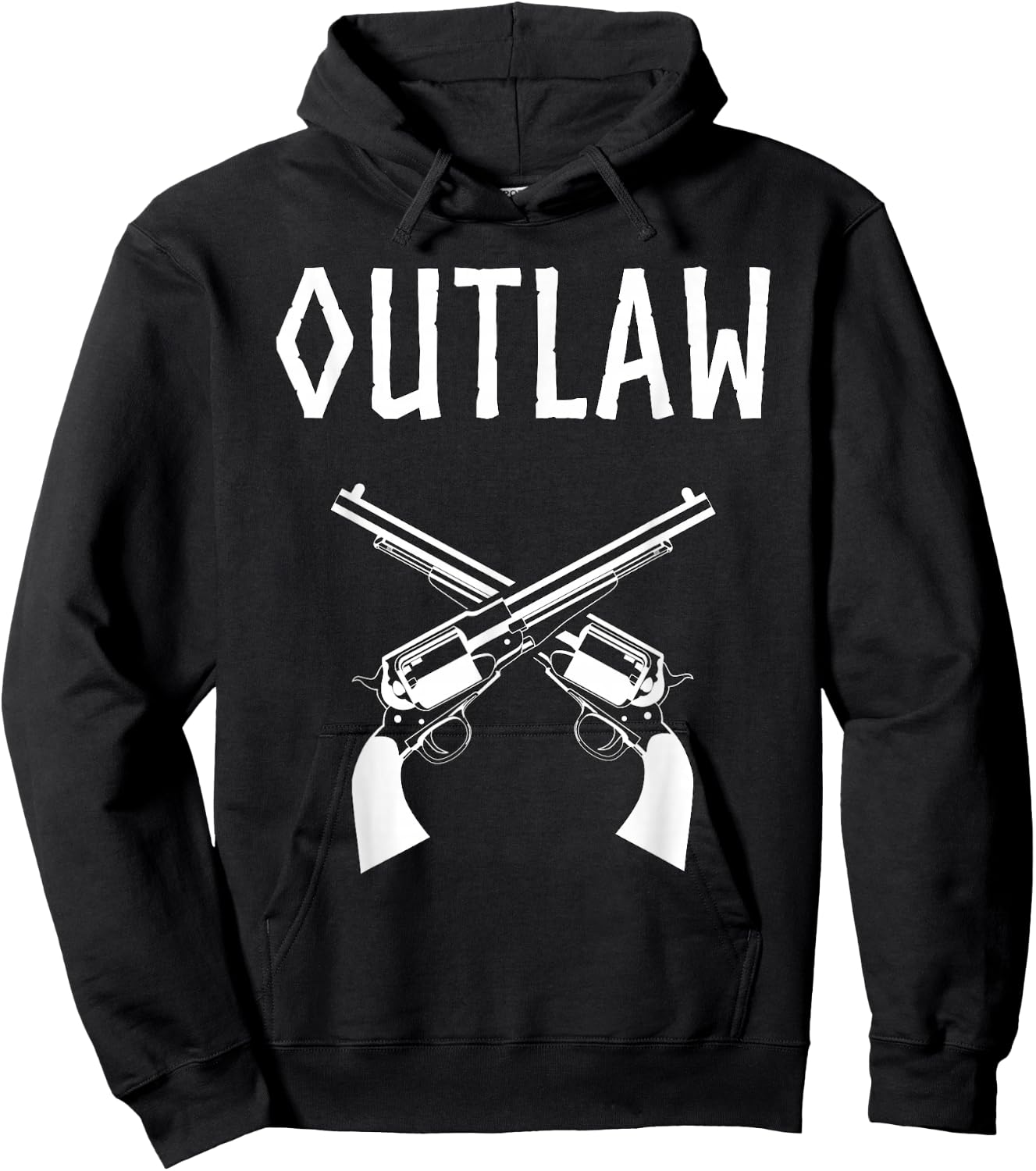 Outlaw Wild West Gunslinger Hoodie - Hoodie | Black