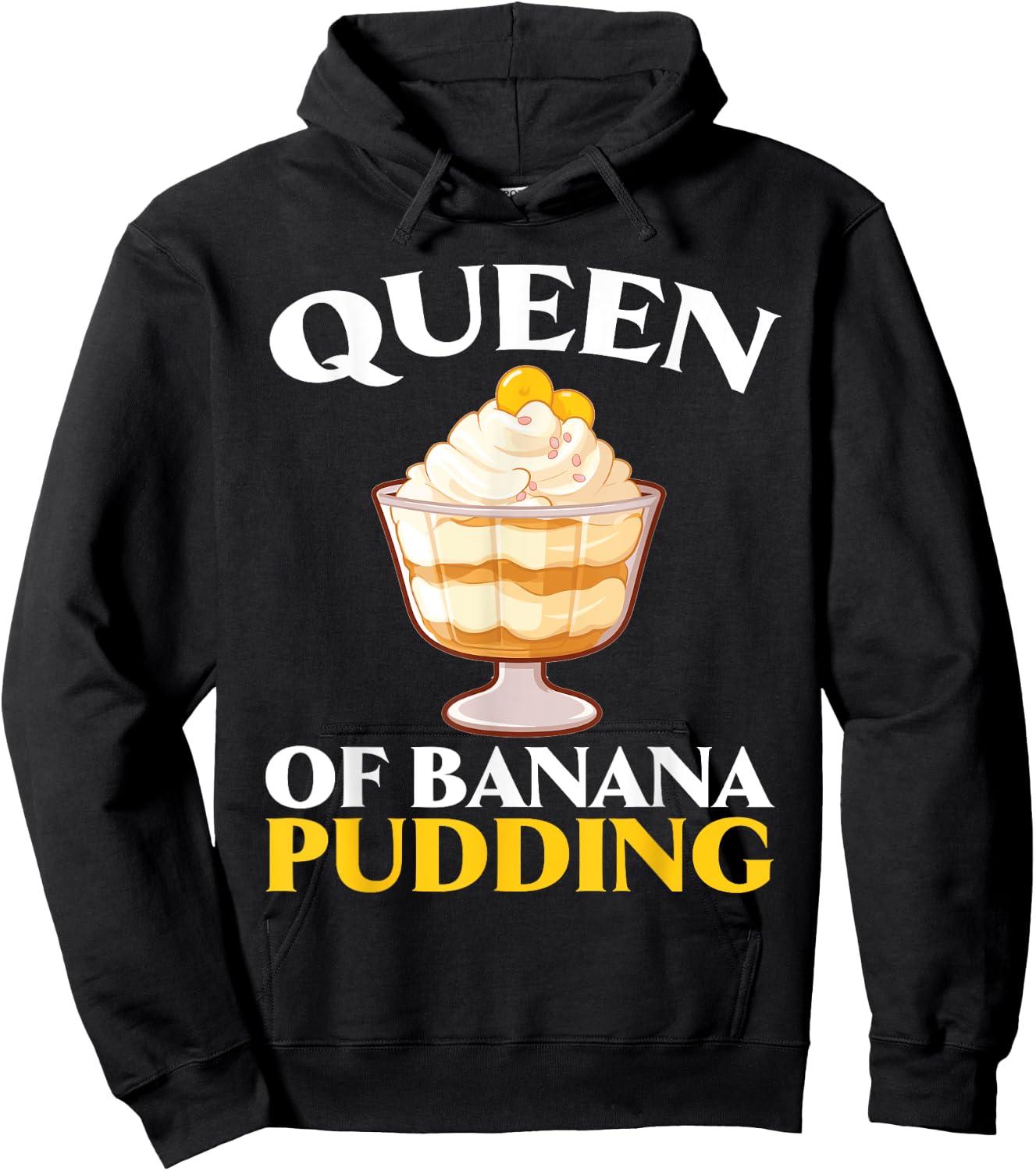 Banana Pudding Bread Lover American Cuisine Foodie Hoodie - Hoodie | Black