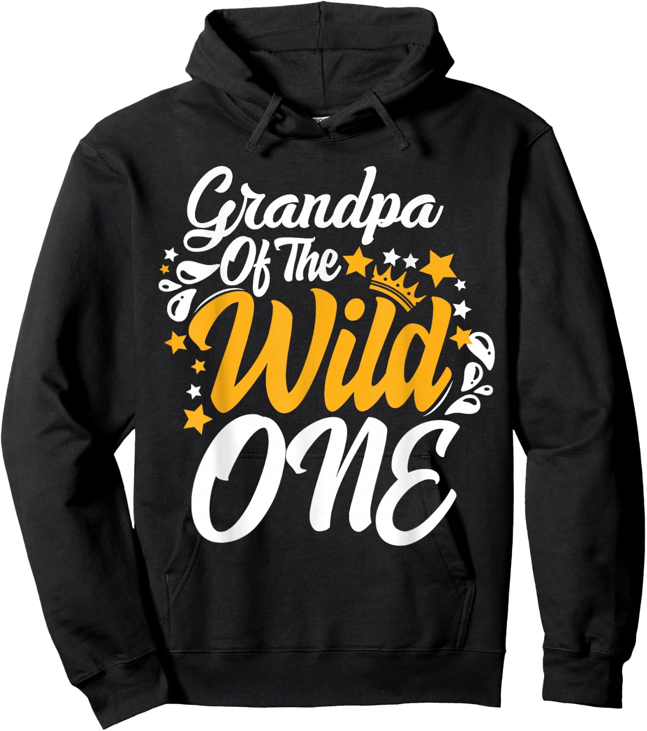 Grandpa of the wild one 1st Birthday party First Thing men Hoodie - Hoodie | Black