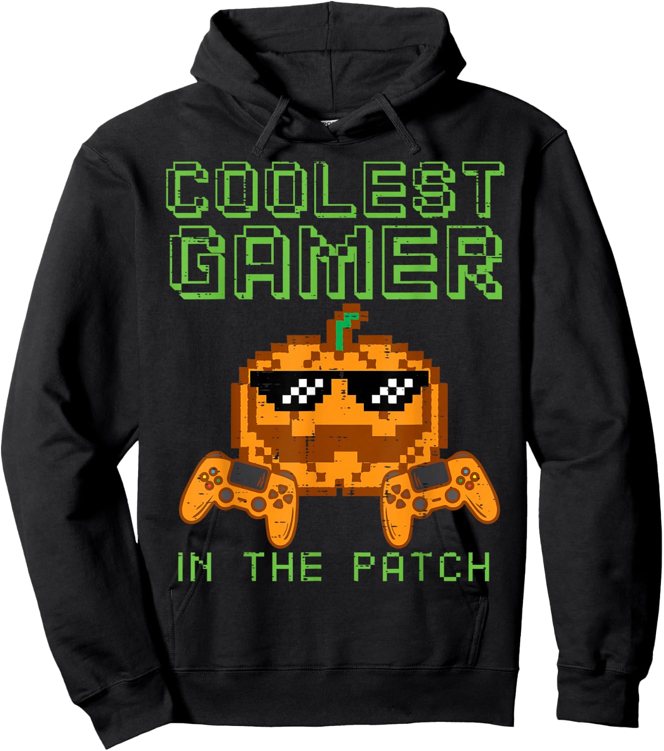 Halloween Coolest Gamer Patch Gaming Costume Men Boys Kids Hoodie - Hoodie | Black