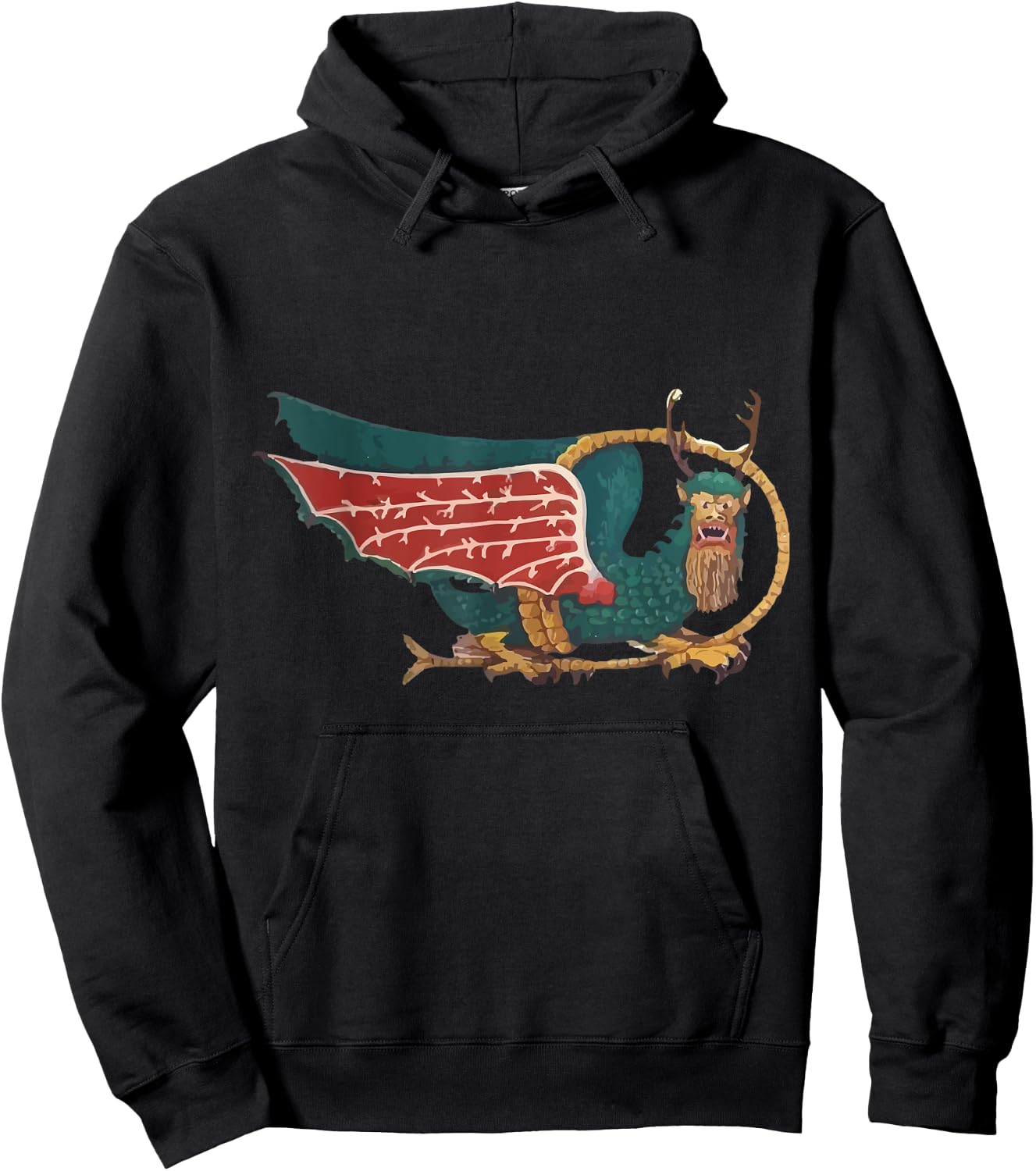 Indian Bird Piasa Dragon Lewis & Clark Expedition Hoodie - Hoodie | Black