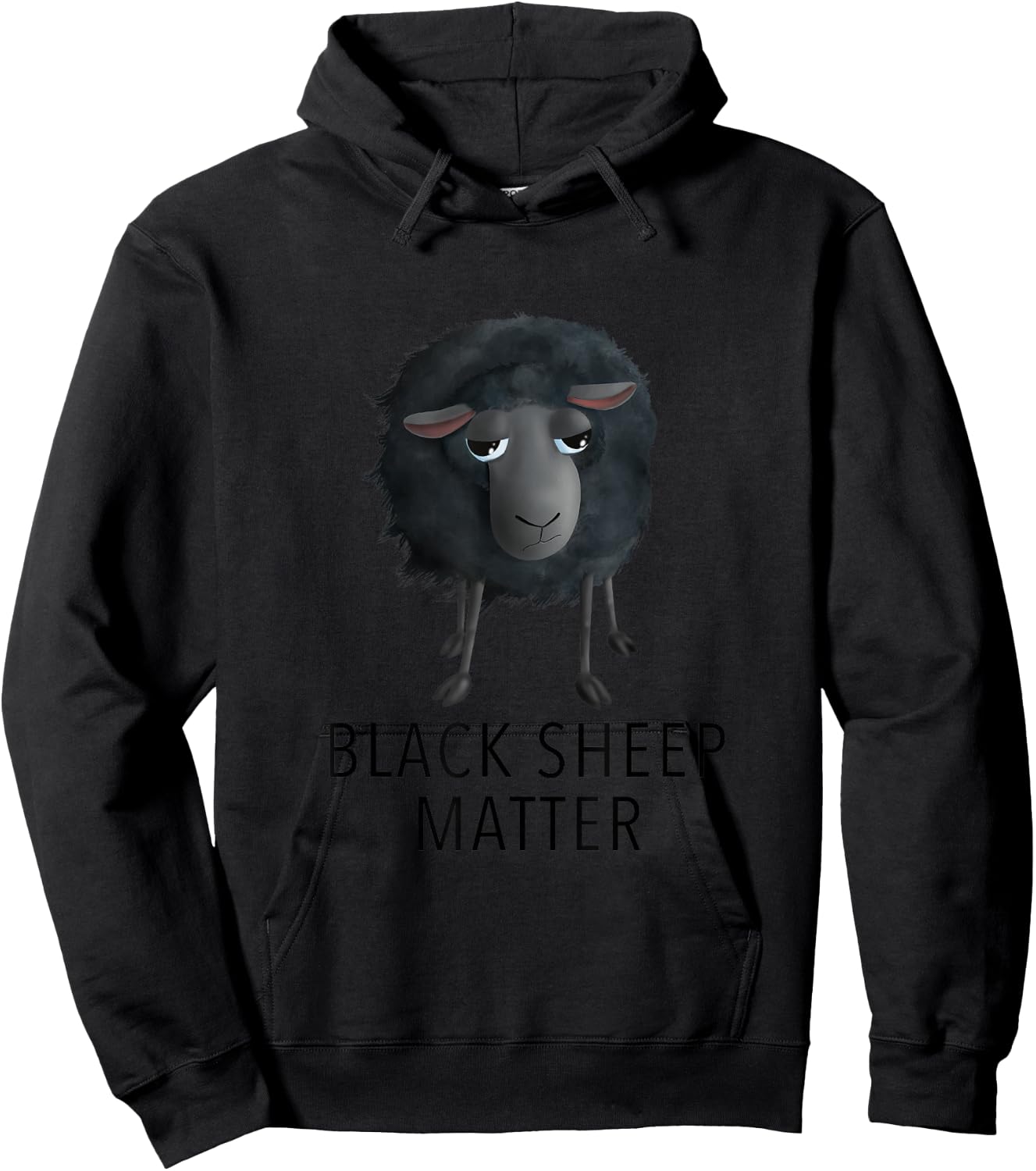 Sweet Sheep - Black Sheep Matter (D010-0908B) Hoodie - Hoodie | Black