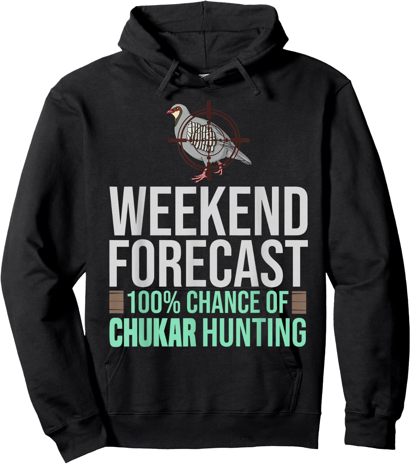 Chukar Hunting Bird Hunter Season Hoodie - Hoodie | Black