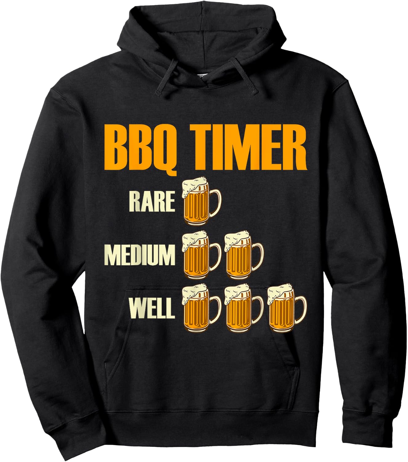 BBQ Timer Barbecue Hoodie - Hoodie | Black