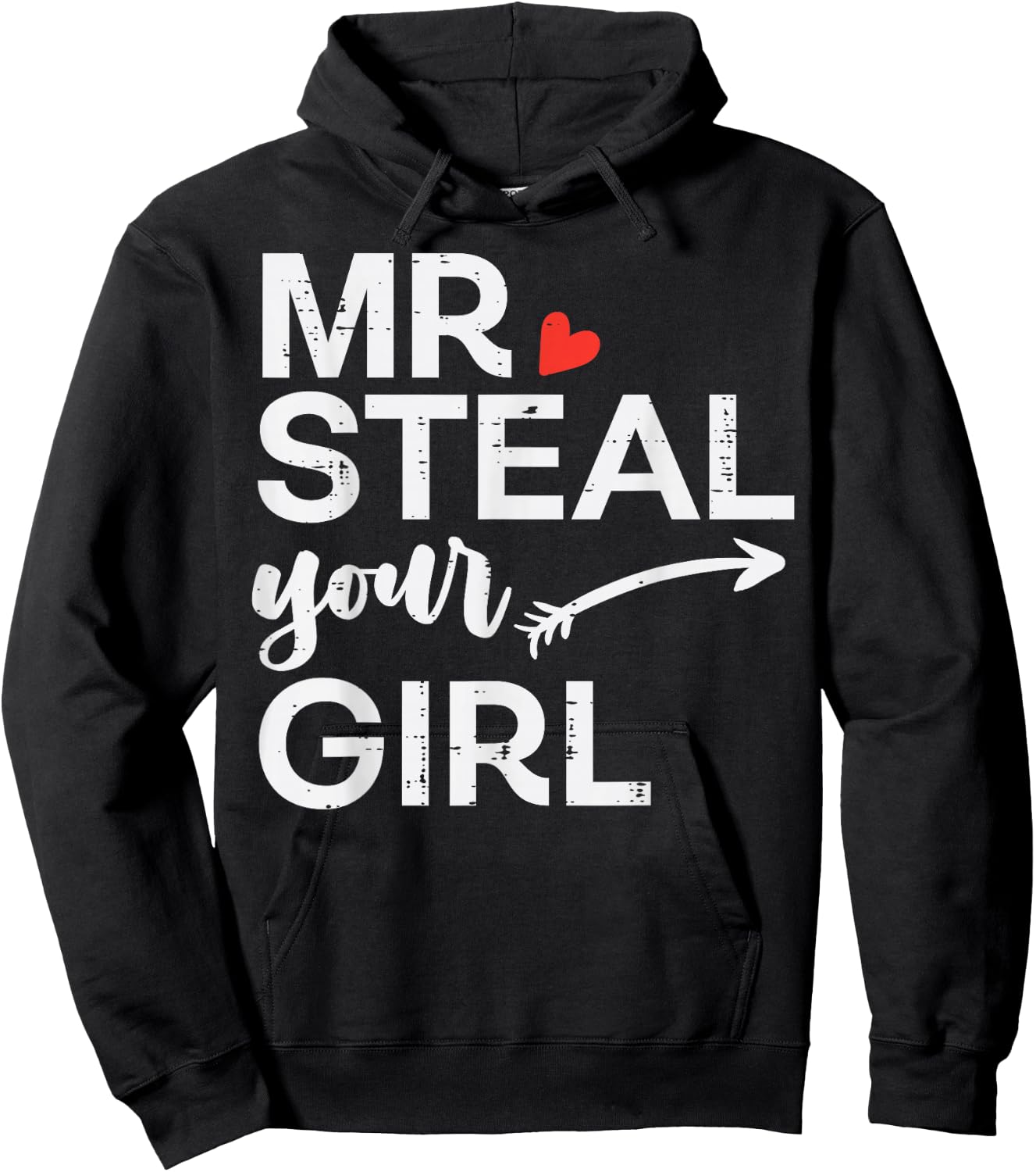 Valentines Day Mr Steal Your Girl Toddler Boys Kids Youth Hoodie - Hoodie | Black