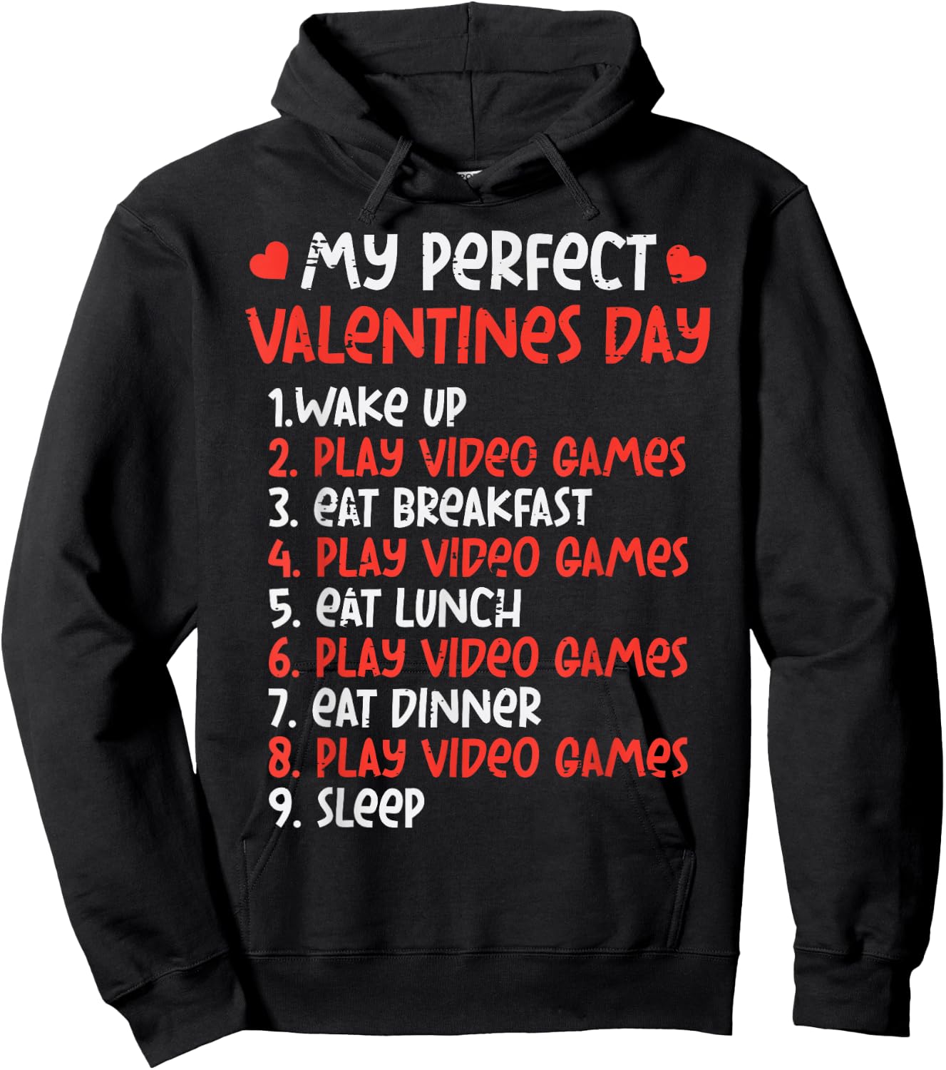 Perfect Valentines Day Play Video Games Gamer Men Boys Kids Hoodie - Hoodie | Black