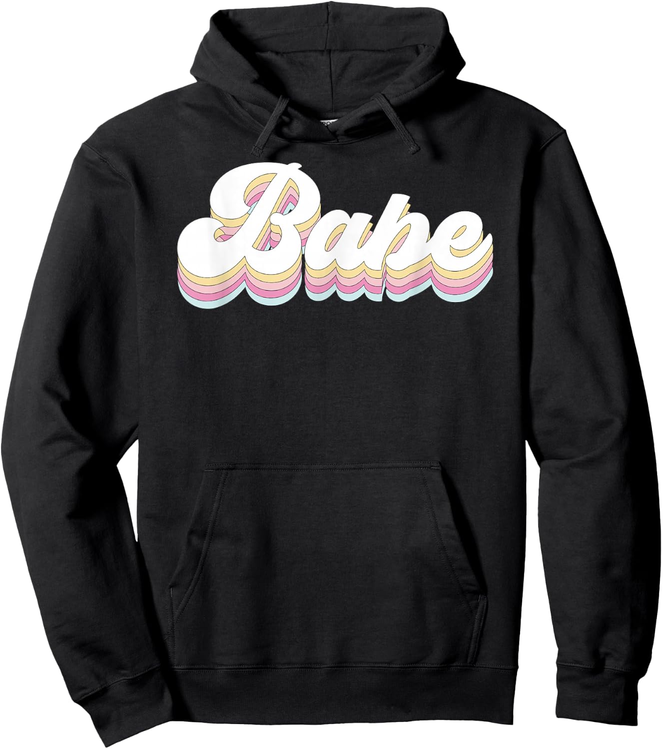 Vintage Retro Babe Bridal Bachelorette Party Matching Gift Small Hoodie - Hoodie | Black