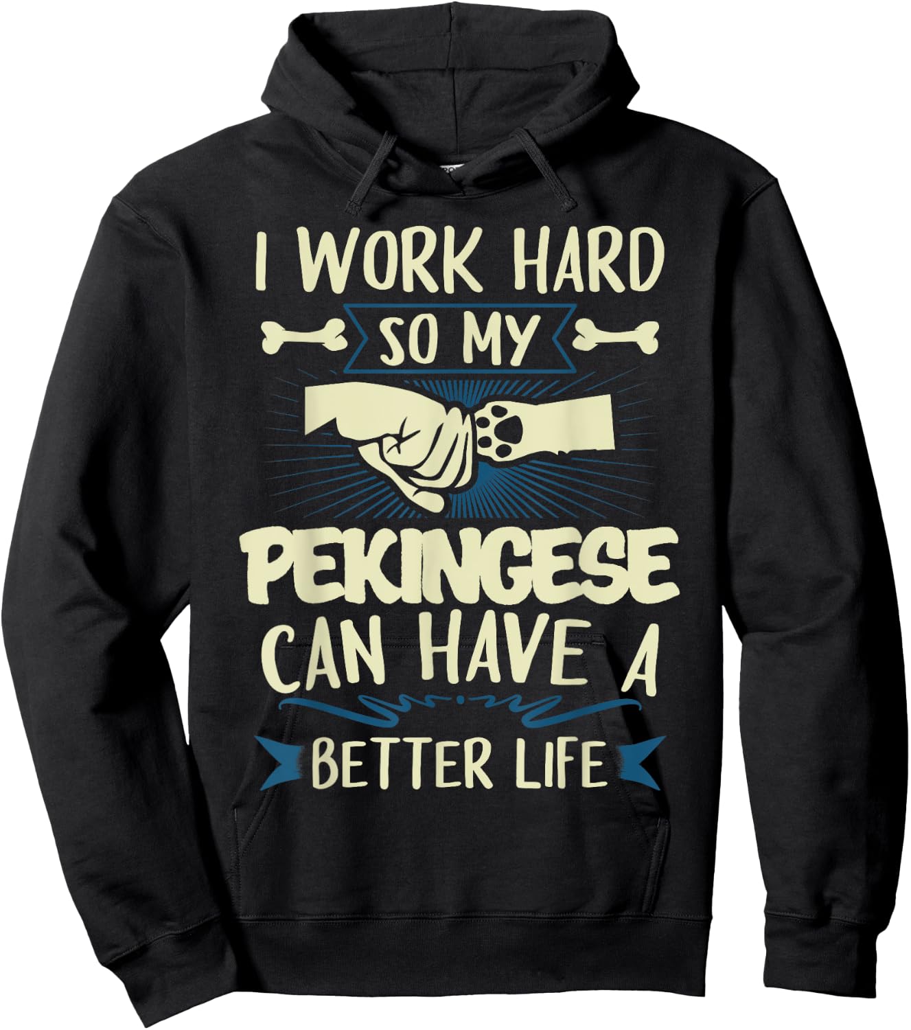 Pekingese Shirt Men Women Dog Mom Dog Lover Hoodie - Hoodie | Black