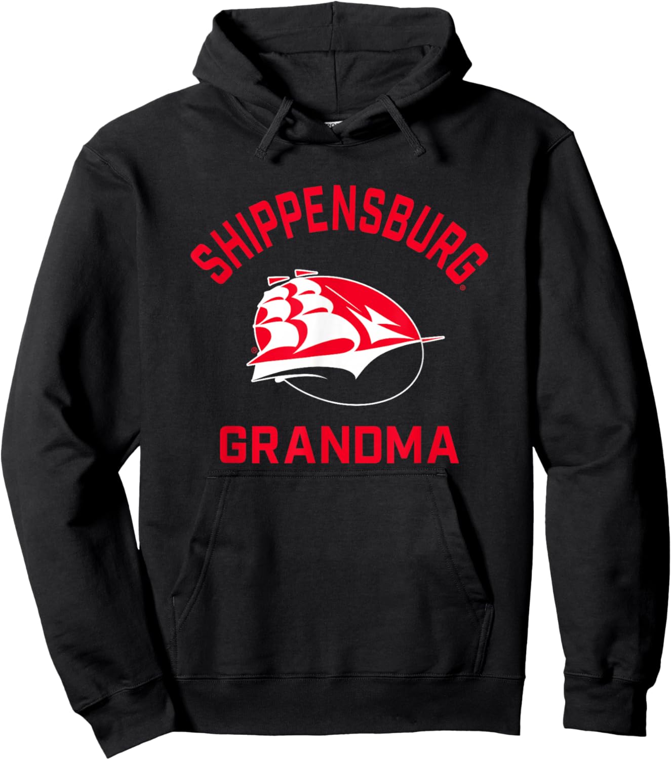 Shippensburg University Raiders Arched Grandma Hoodie - Hoodie | Black