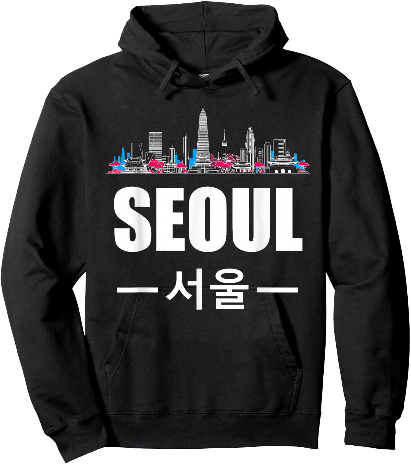 Seoul Kpop South Korea Korean Pop Gift Hoodie - Hoodie | Black