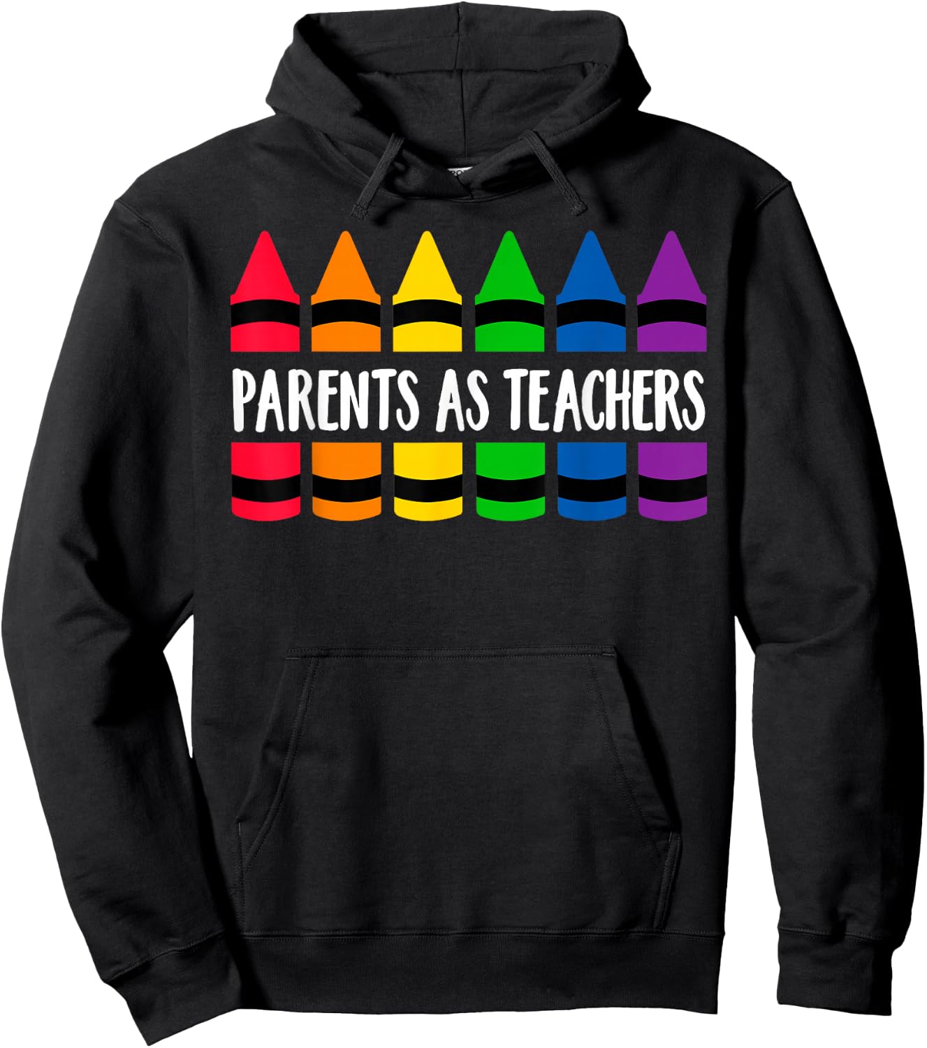 Parents As Teacher Crayon - CRAY Teacher Hoodie - Hoodie | Black