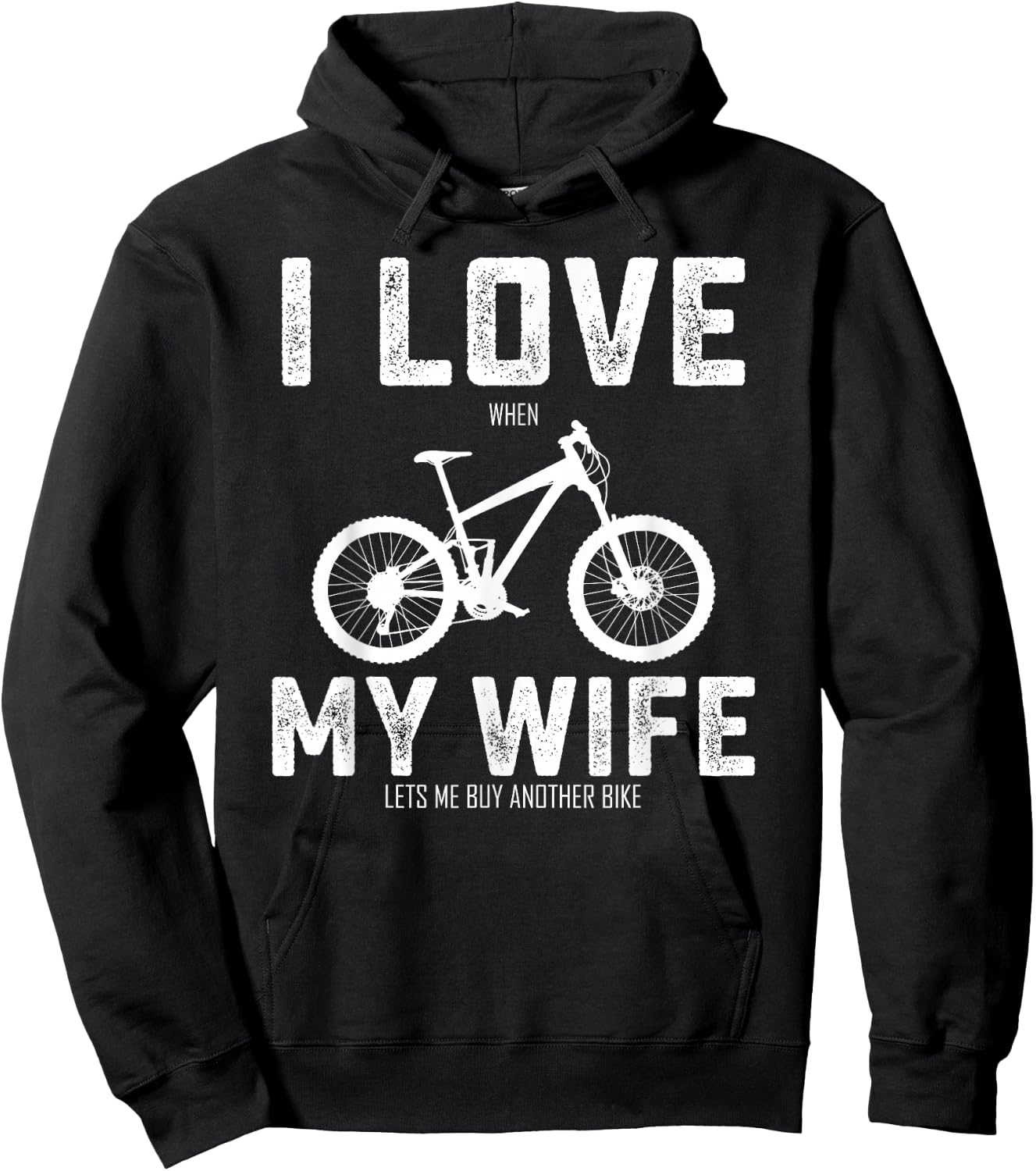 I Love My Wife When She Lets Me Buy A New Bike Bikeholic Hoodie - Hoodie | Black