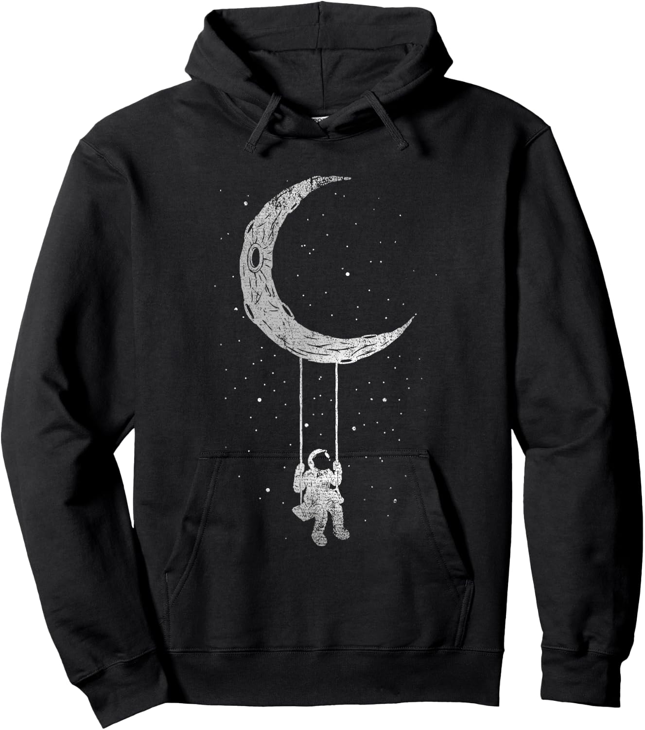 Space Scientist Moon Swing Gift Astronaut Hoodie - Hoodie | Black