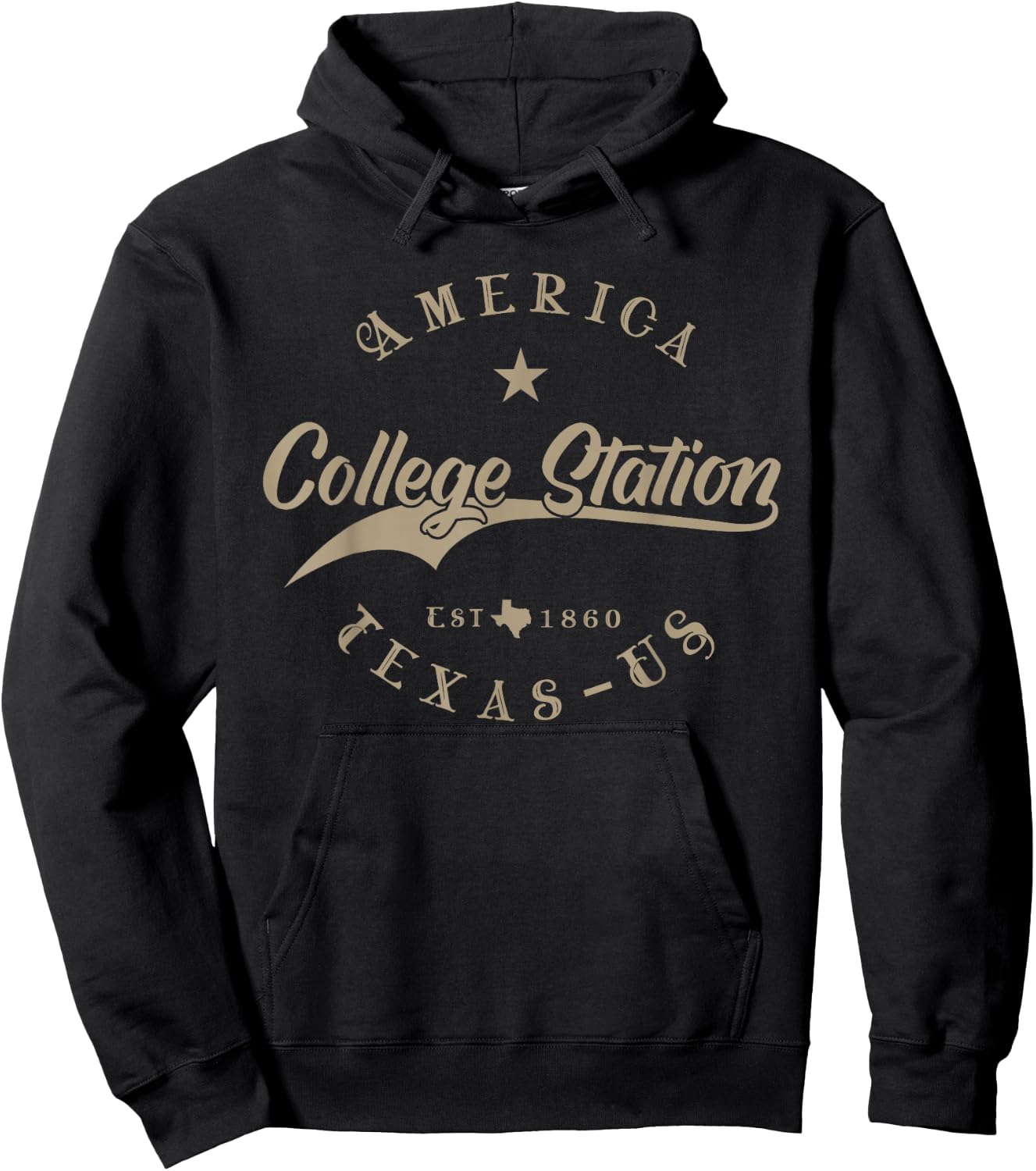 College Station TX | Texas Hoodie - Hoodie | Black