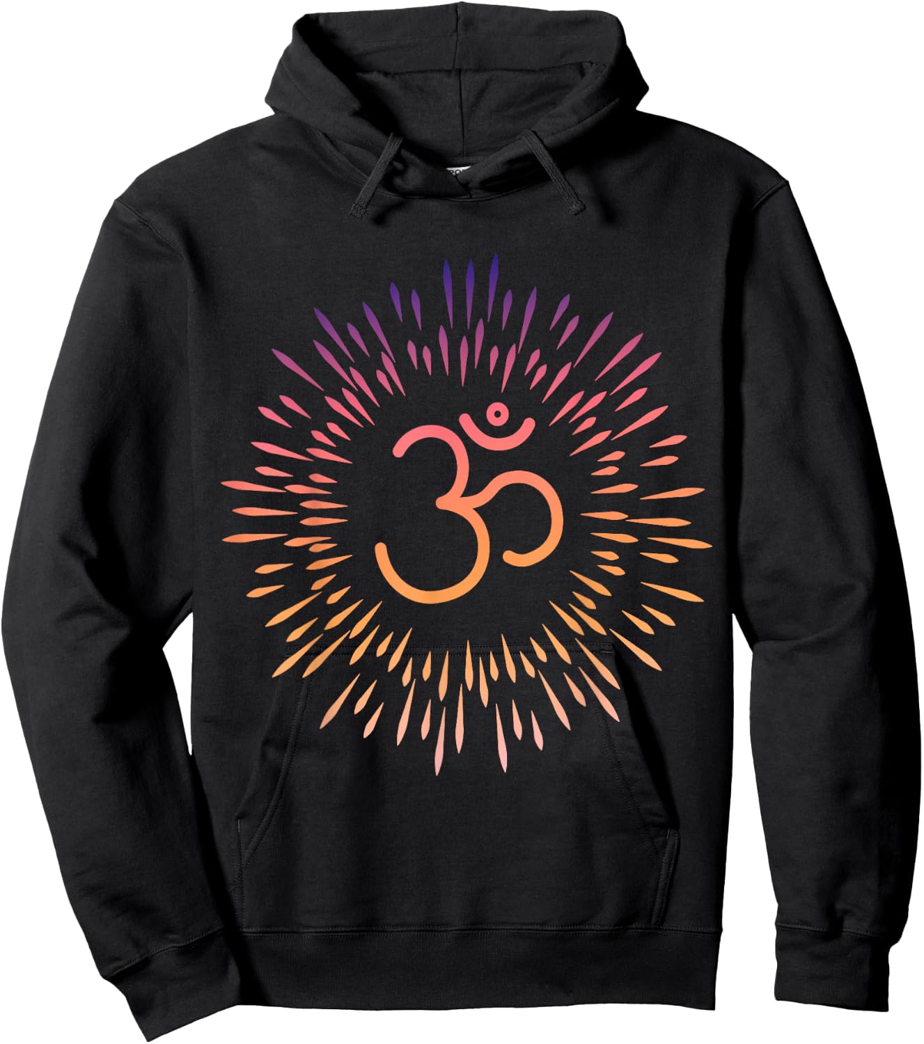 Om Symbol Aum Meditation Chakra Mindfulness Namaste Goa Yoga Hoodie - Hoodie | Black