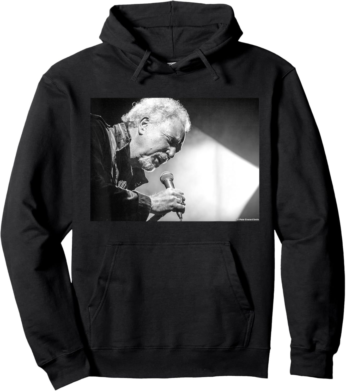 Tom Jones Singing Live By Everard Smith Hoodie - Hoodie | Black