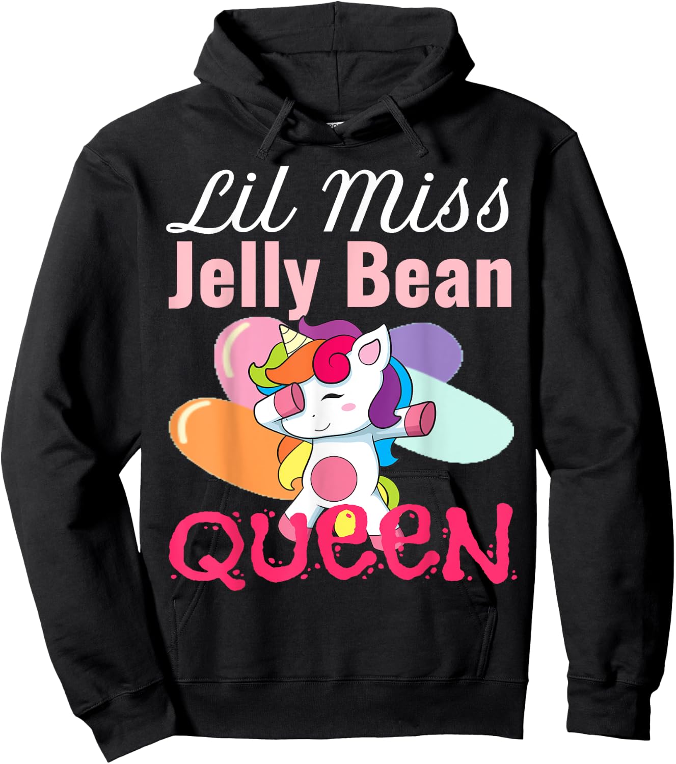 Easter Shirt for Girls Youth Kids Jelly Bean Funny Gift Hoodie - Hoodie | Black