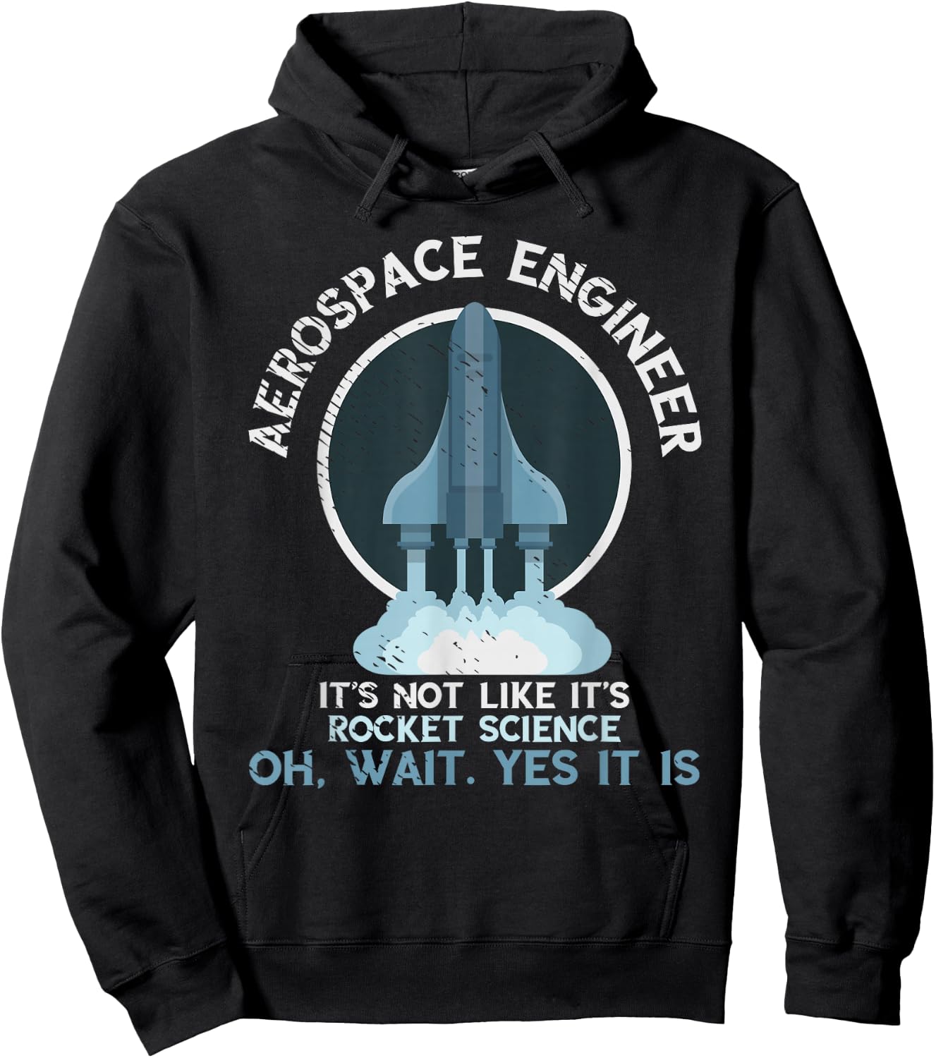 Aerospace Engineer Rocket Science Scientist Engineering Hoodie - Hoodie | Black