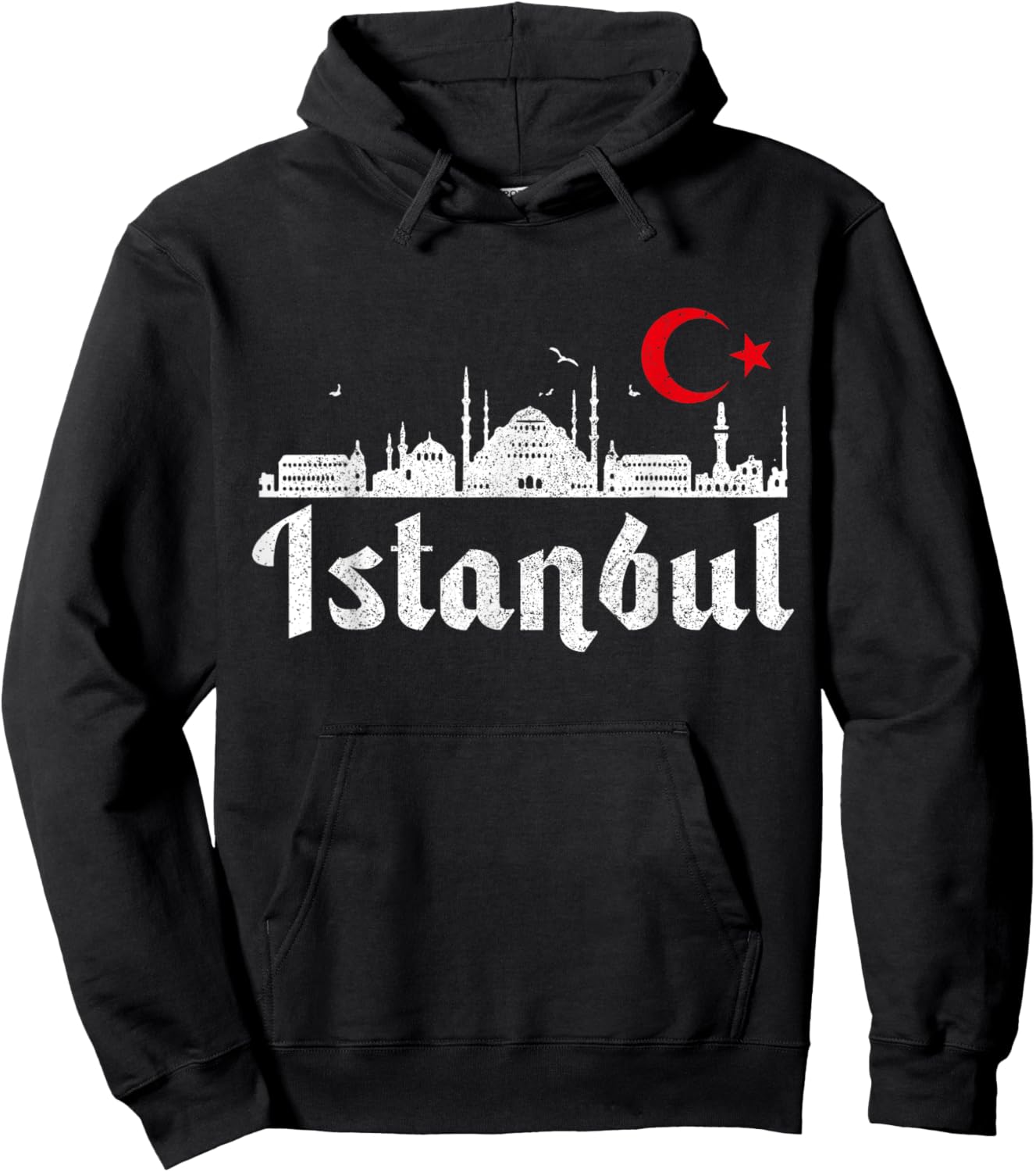 Istanbul Skyline Turkey Turkish Pride Souvenir Turkiye Hoodie - Hoodie | Black