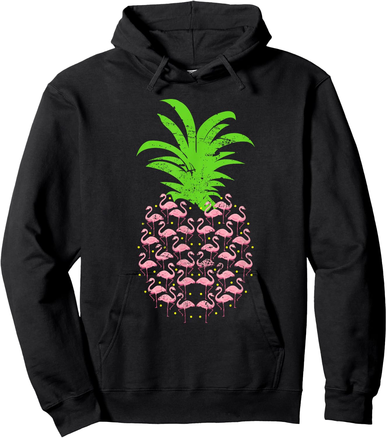 Pineapple Flamingo Hoodie - Hoodie | Black