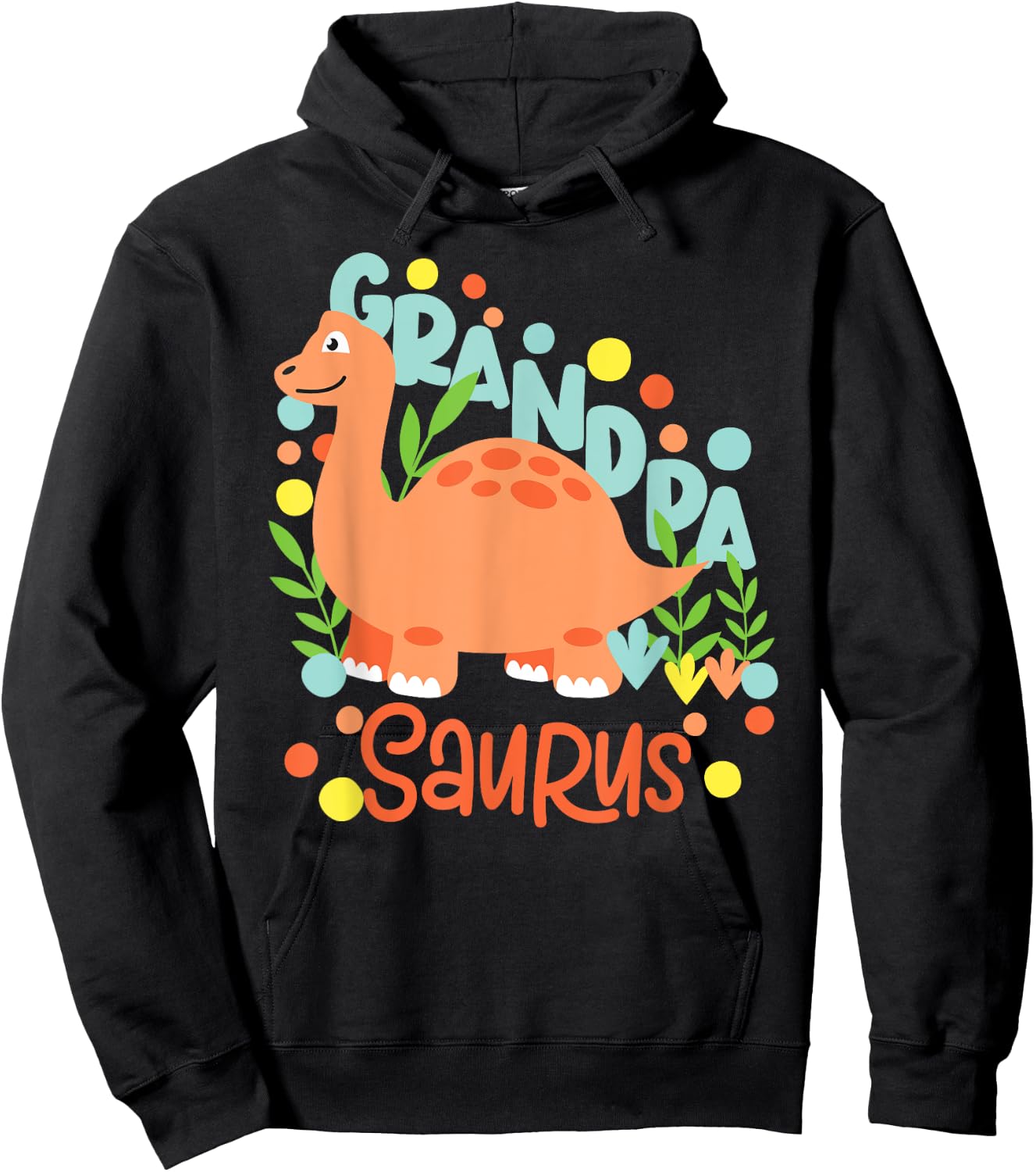 Grandpa Saurus Rex Dinosaur Kids Hoodie - Hoodie | Black
