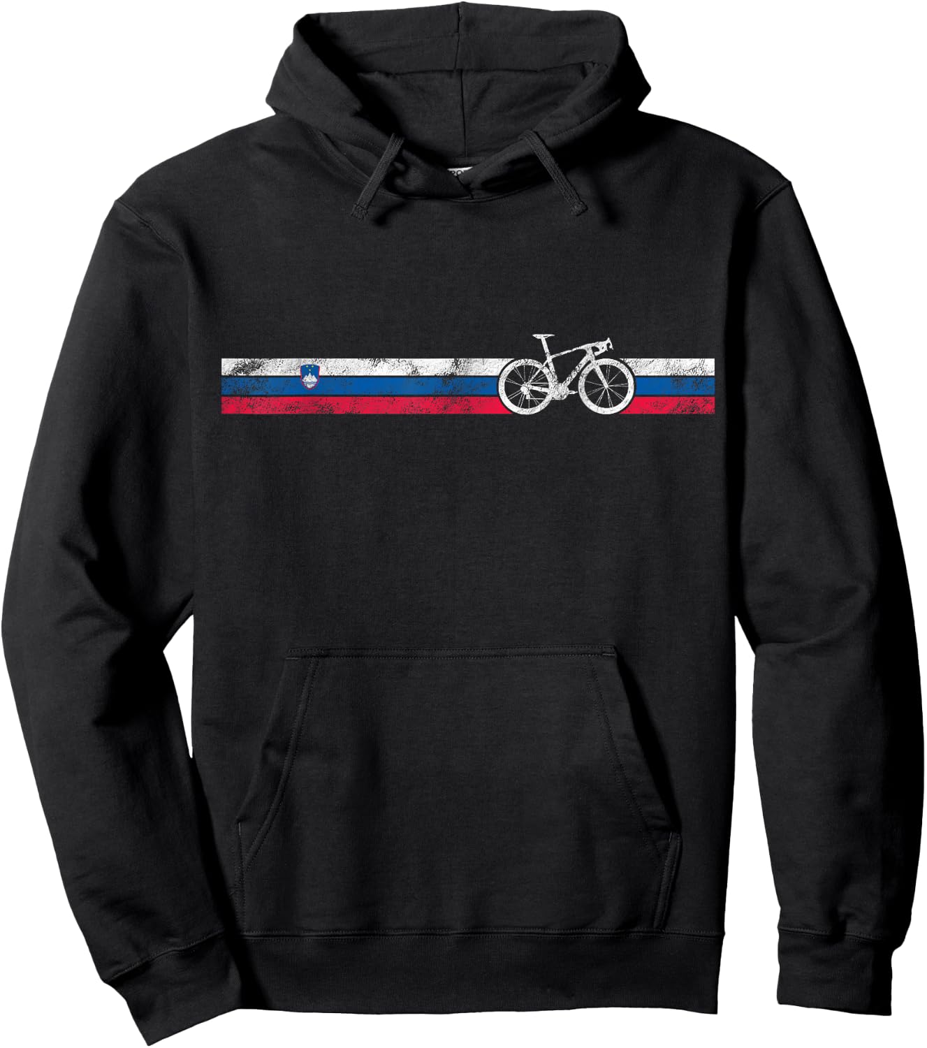 Cyclist Flag Republic Slovenia Slovene Cycling Cycling Gift Hoodie - Hoodie | Black