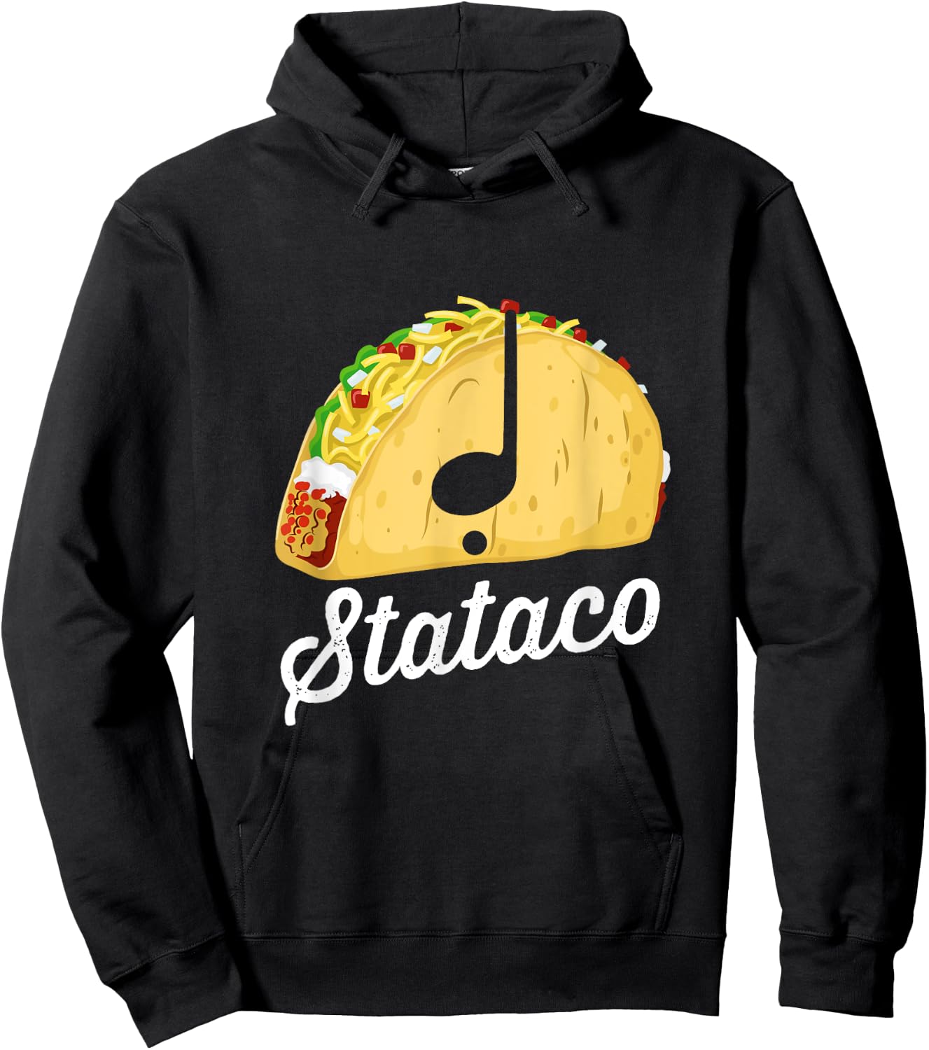 Taco Theory Staccato Stataco Funny Music Rhythm Syncopation Hoodie - Hoodie | Black