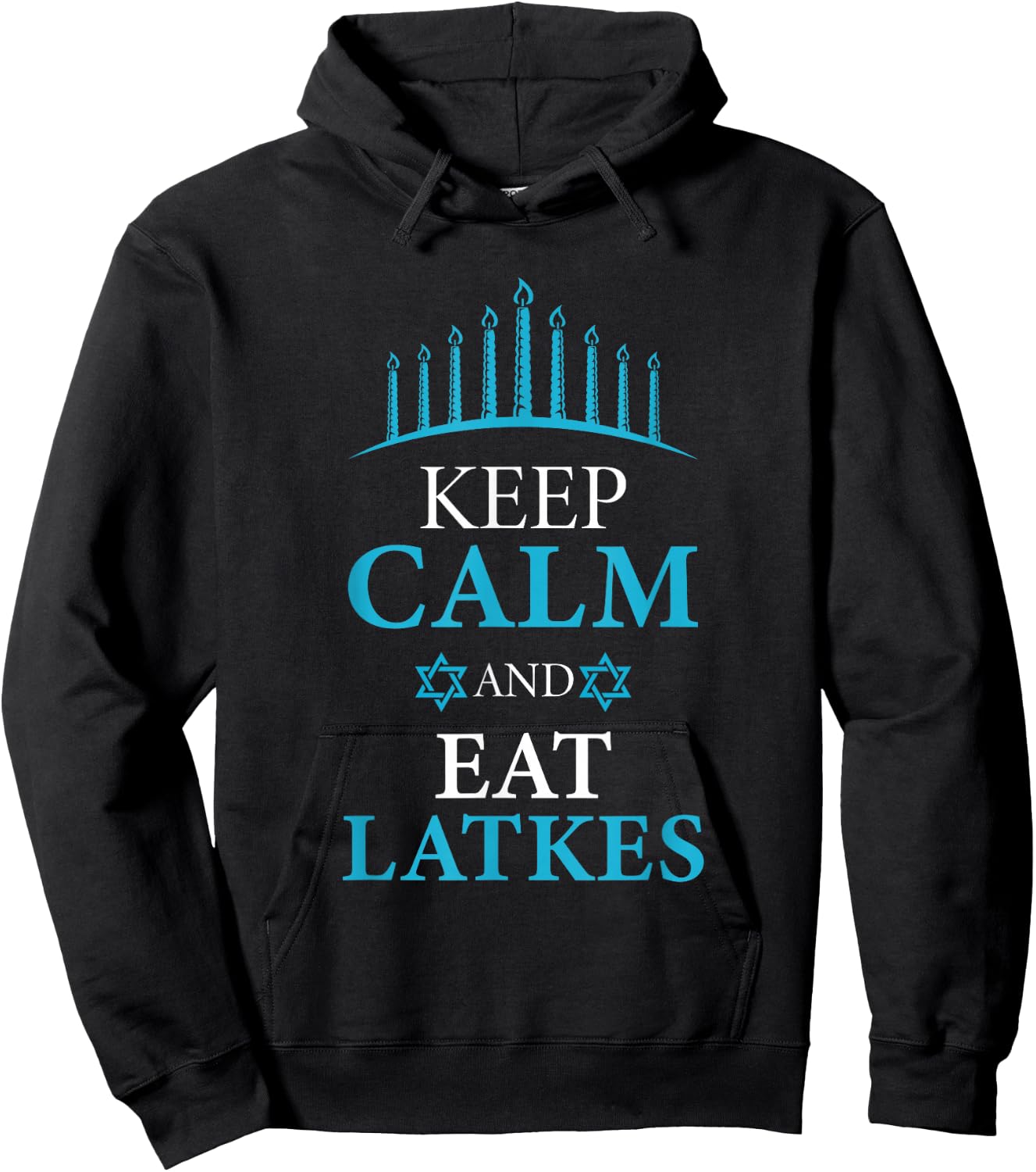 Keep Calm And Eat Latkes Pancake Lover And Jew Hoodie - Hoodie | Black