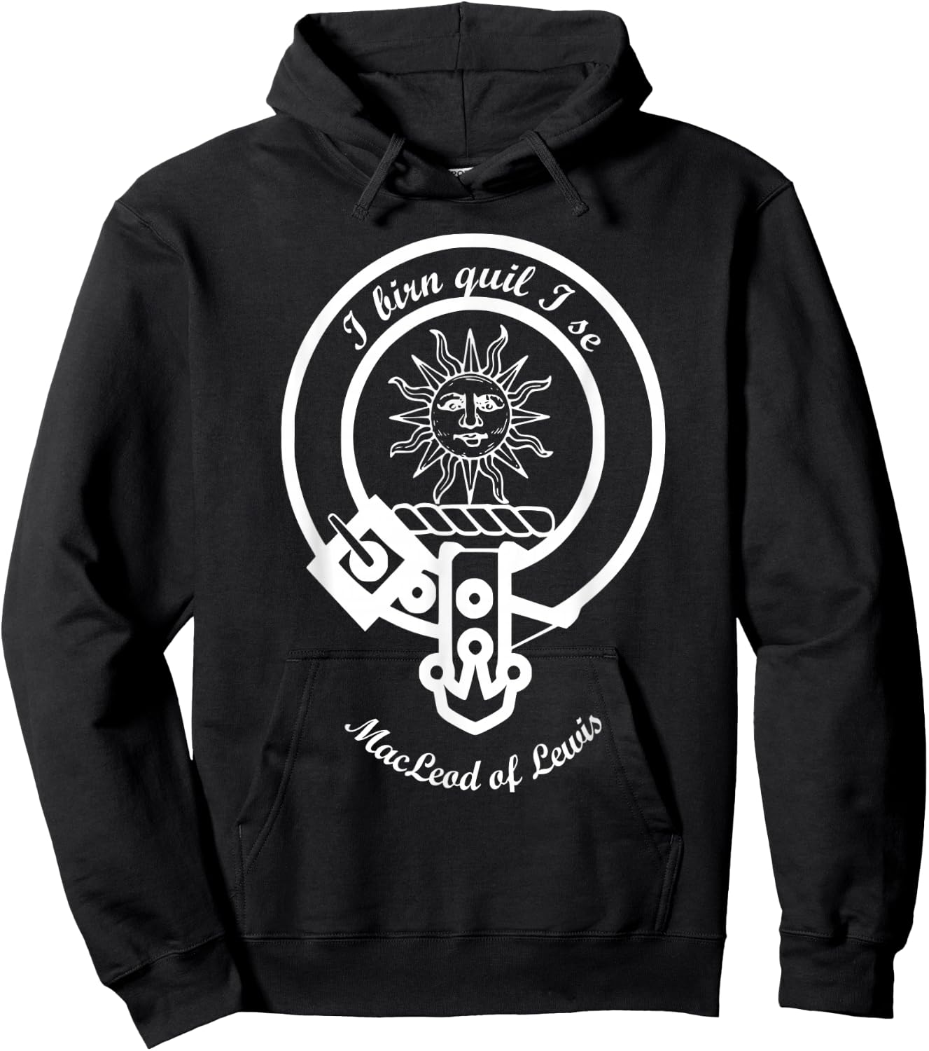 Clan MacLeod of Lewis surname last name crest Hoodie - Hoodie | Black