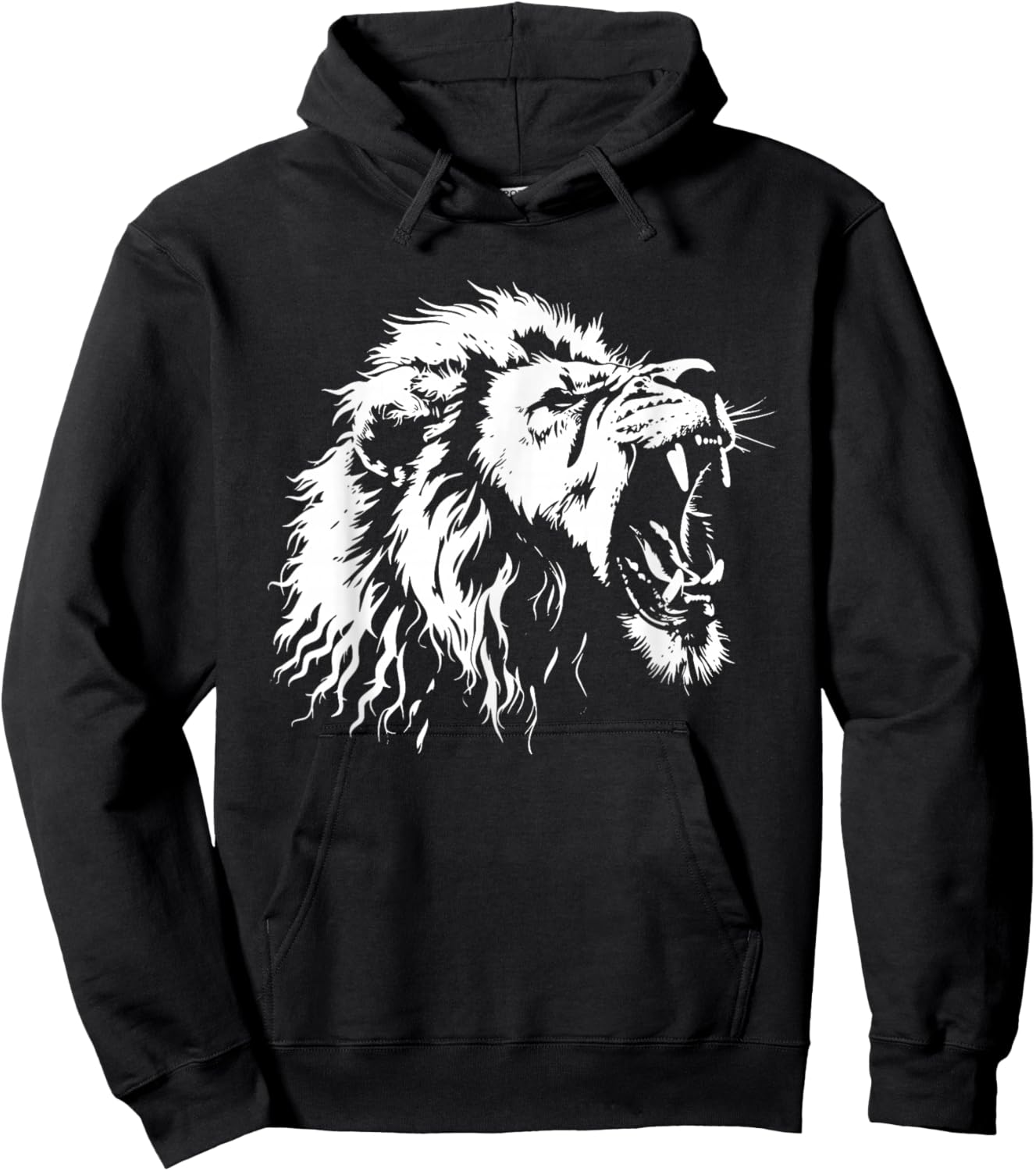 Lion Graphic Hoodie - Hoodie | Black