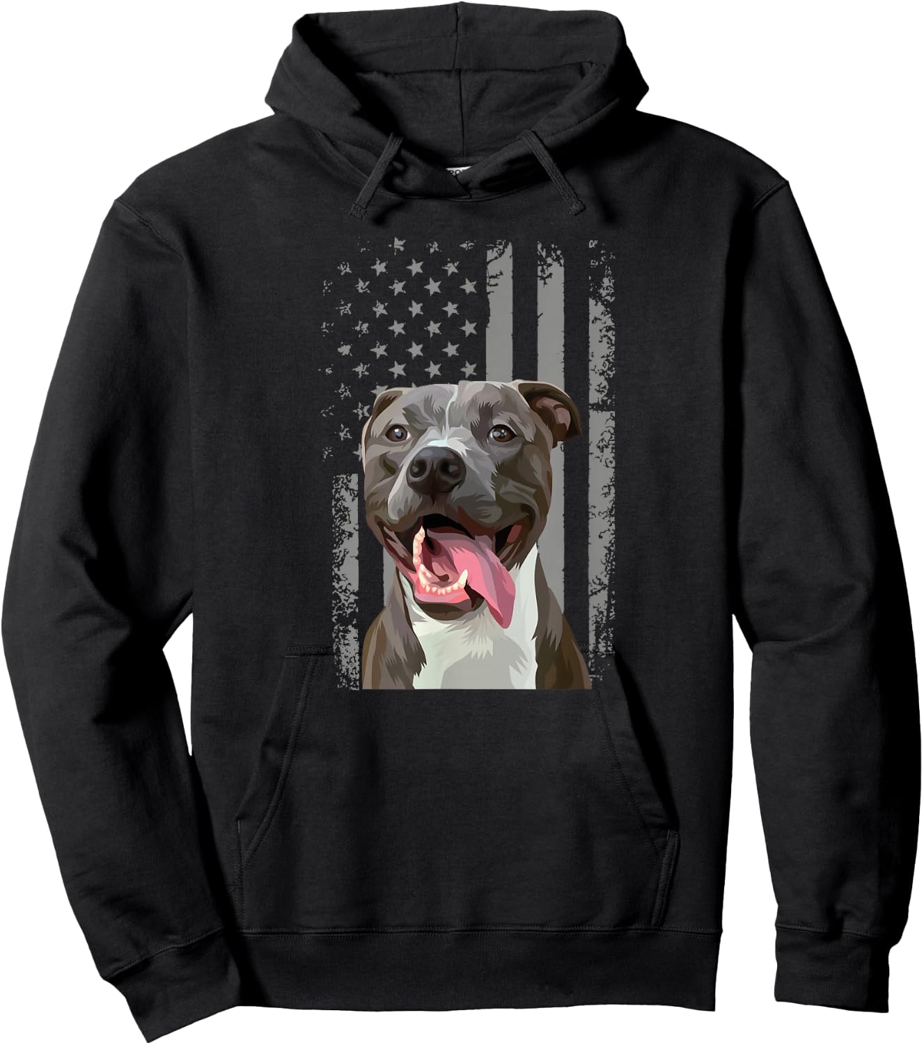 Pitbull Flag Pitbull Pit Bull Dog Hoodie - Hoodie | Black