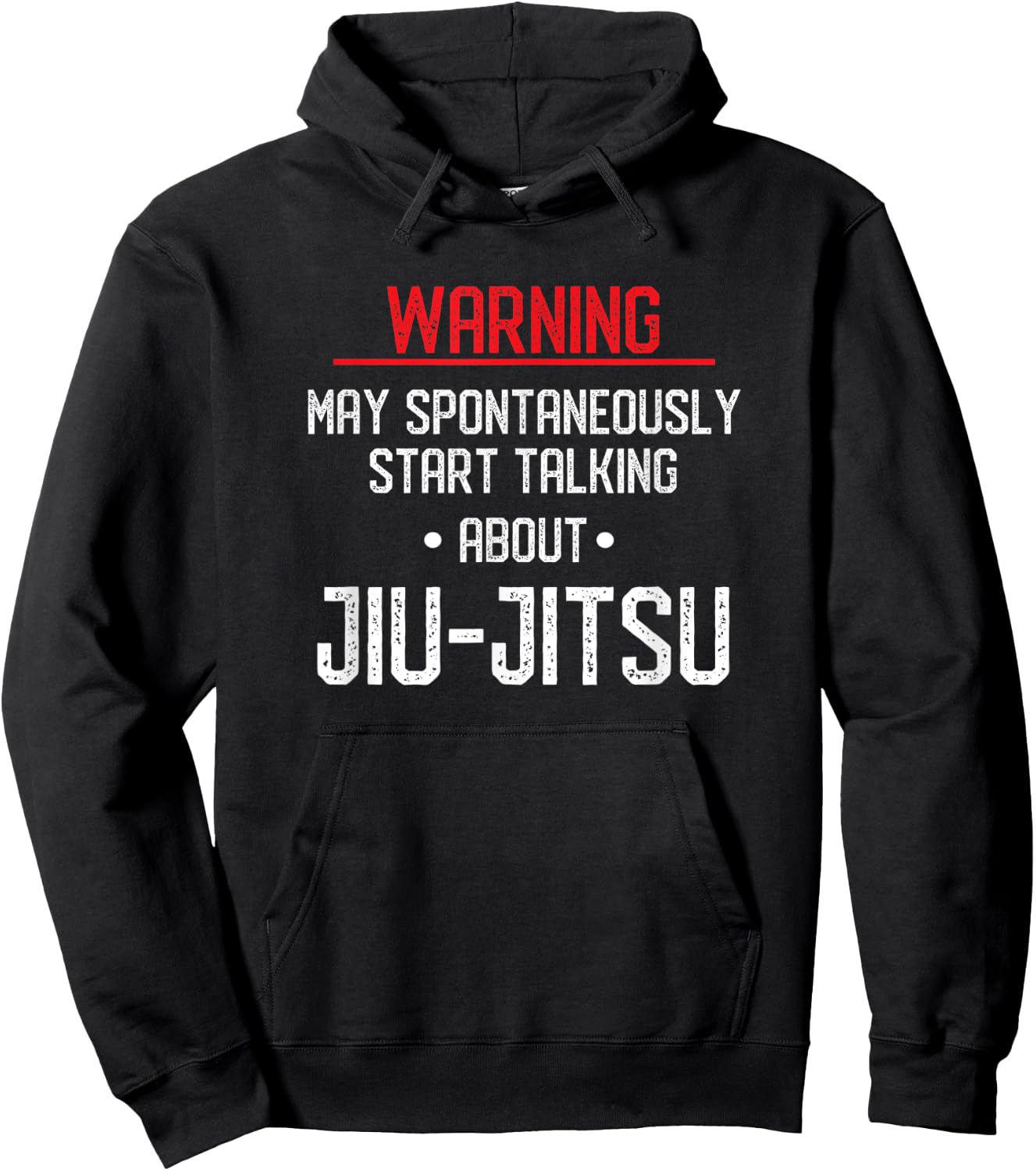 Funny Warning - Brazilian Jiu Jitsu BJJ Hoodie - Hoodie | Black