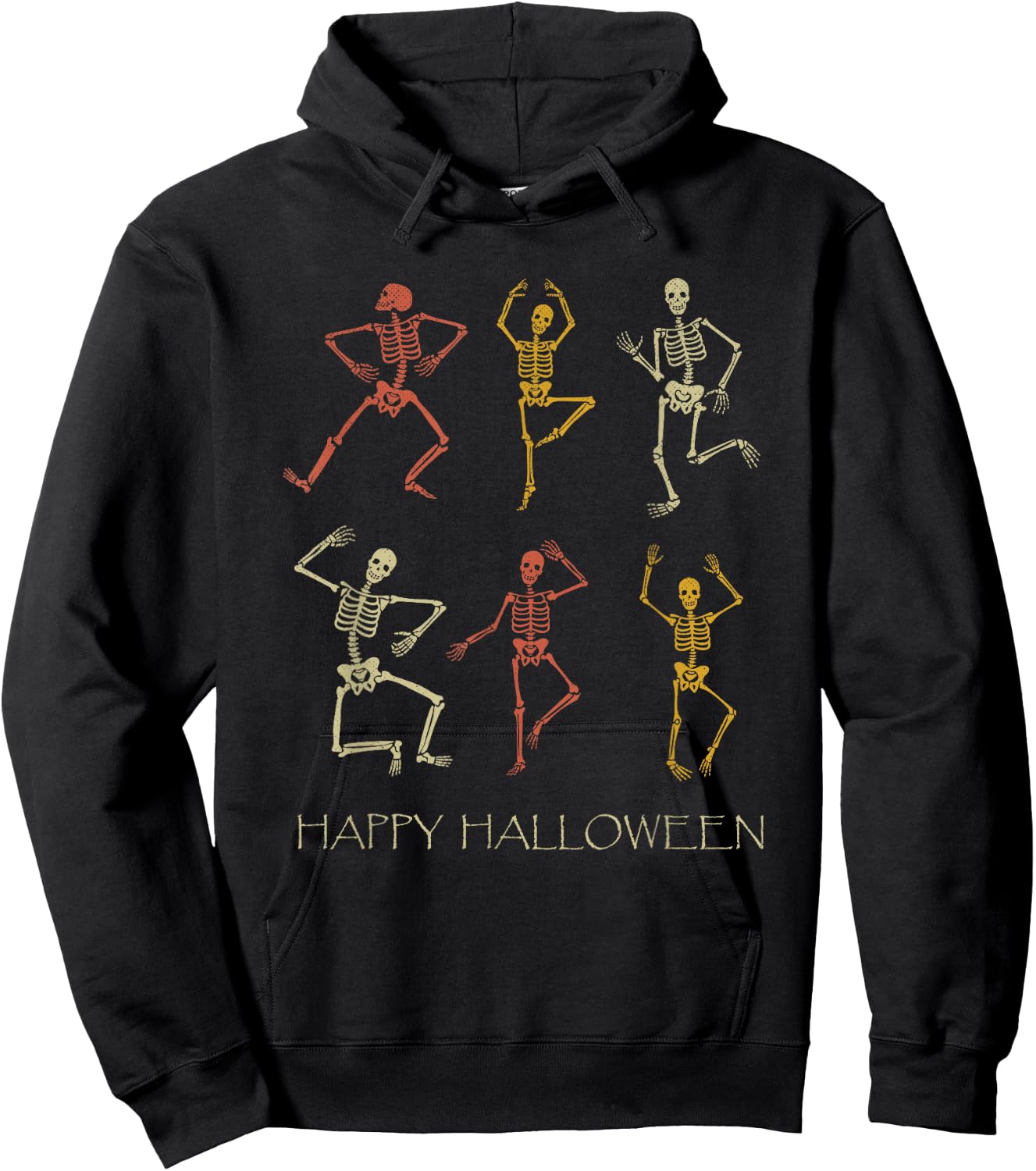 Dancing Skeleton Halloween Hoodie - Hoodie | Black