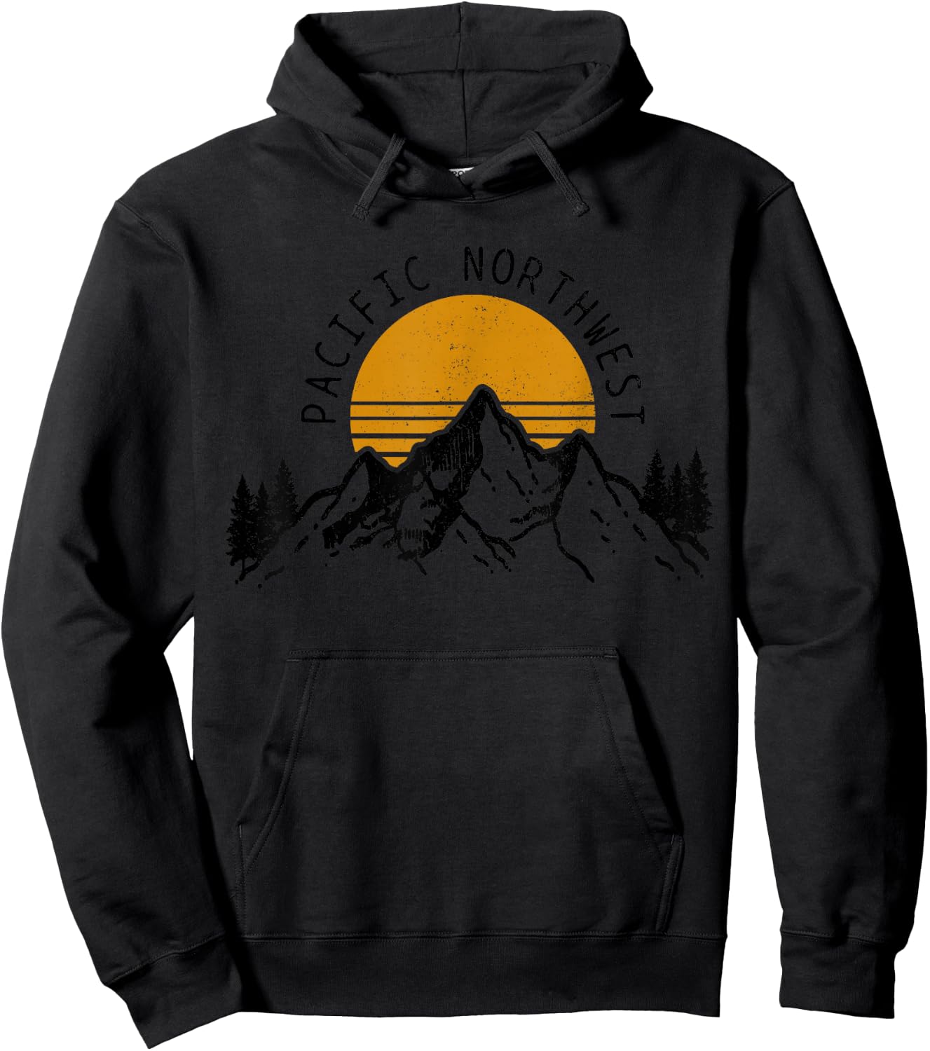 Pacific Northwest PNW Oregon Washington USA America Souvenir Hoodie - Hoodie | Black