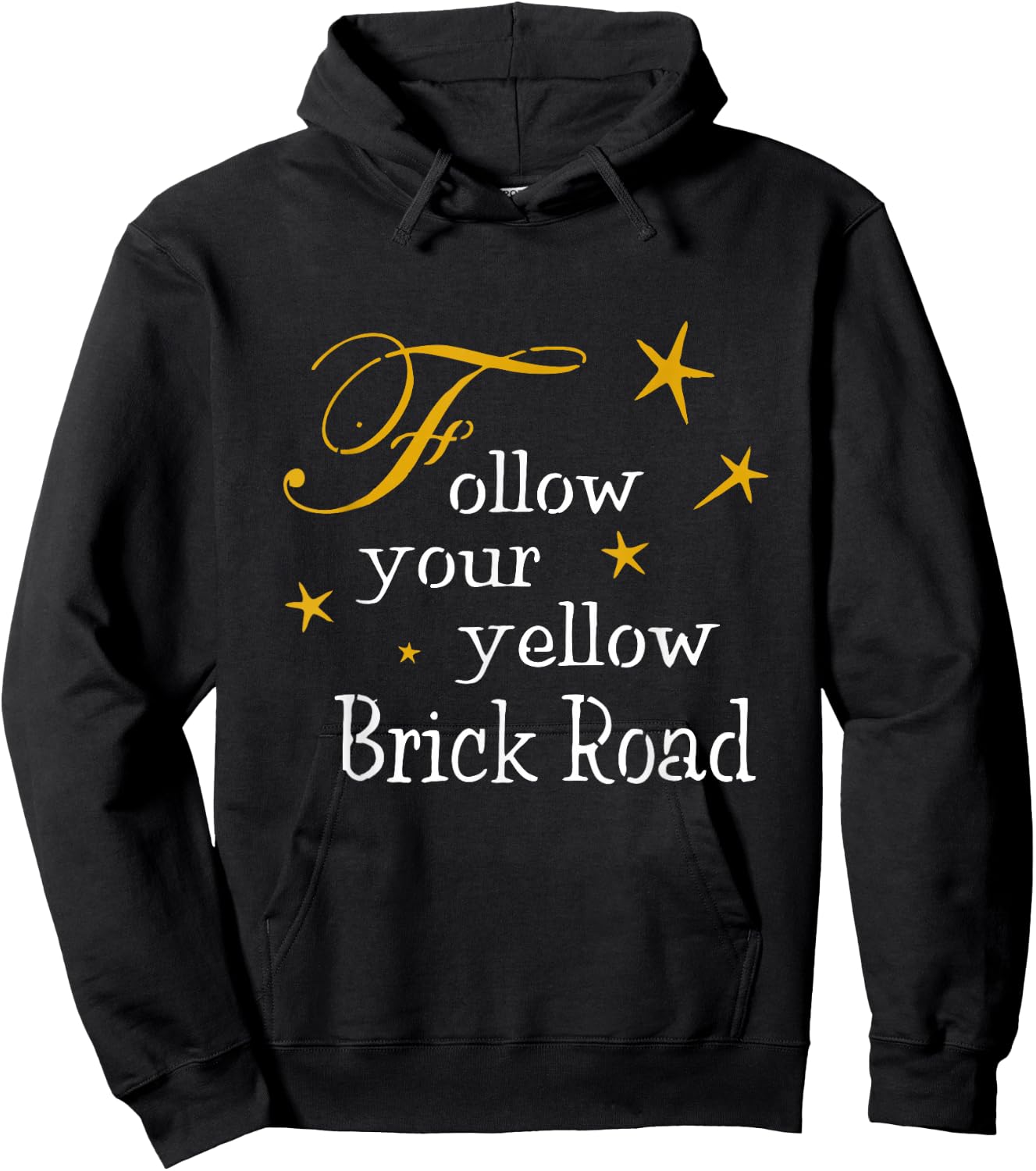 Follow Your Yellow Brick Road Hoodie - Hoodie | Black