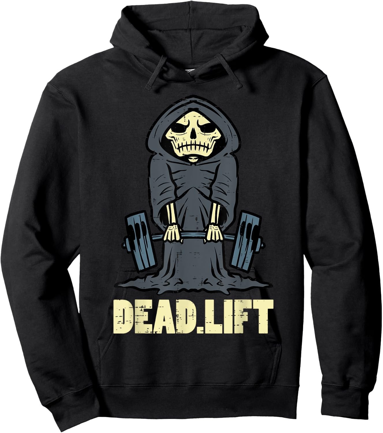 Workout Skeleton Deadlift Gym Training Exercise Men Women Hoodie - Hoodie | Black