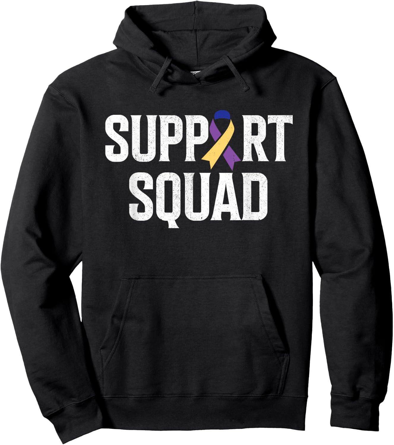 Bladder Cancer Support Squad Bladder Cancer Awareness Hoodie - Hoodie | Black