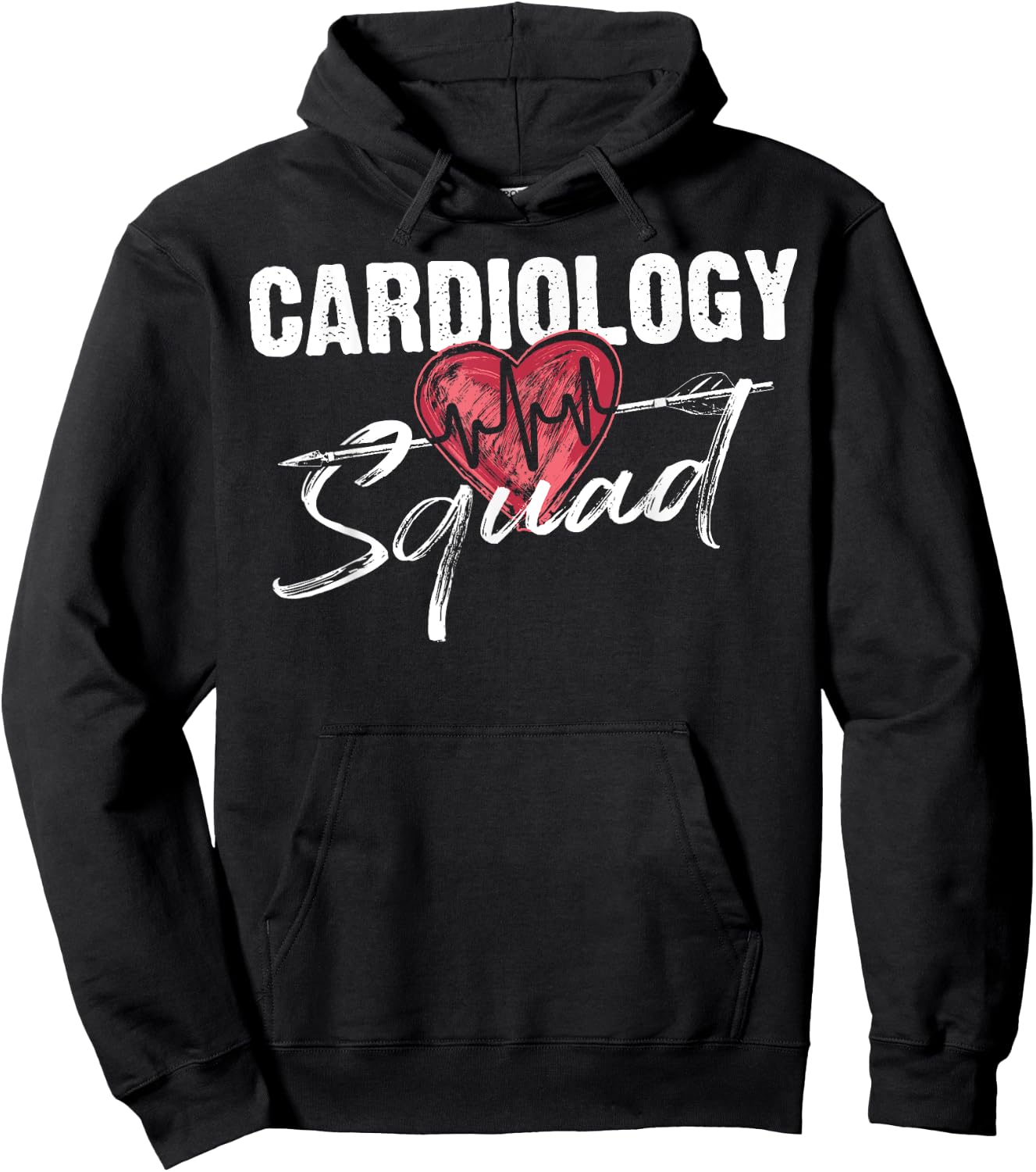Funny Cardiology Squad Gift Cardiovascular Technologists Hoodie - Hoodie | Black
