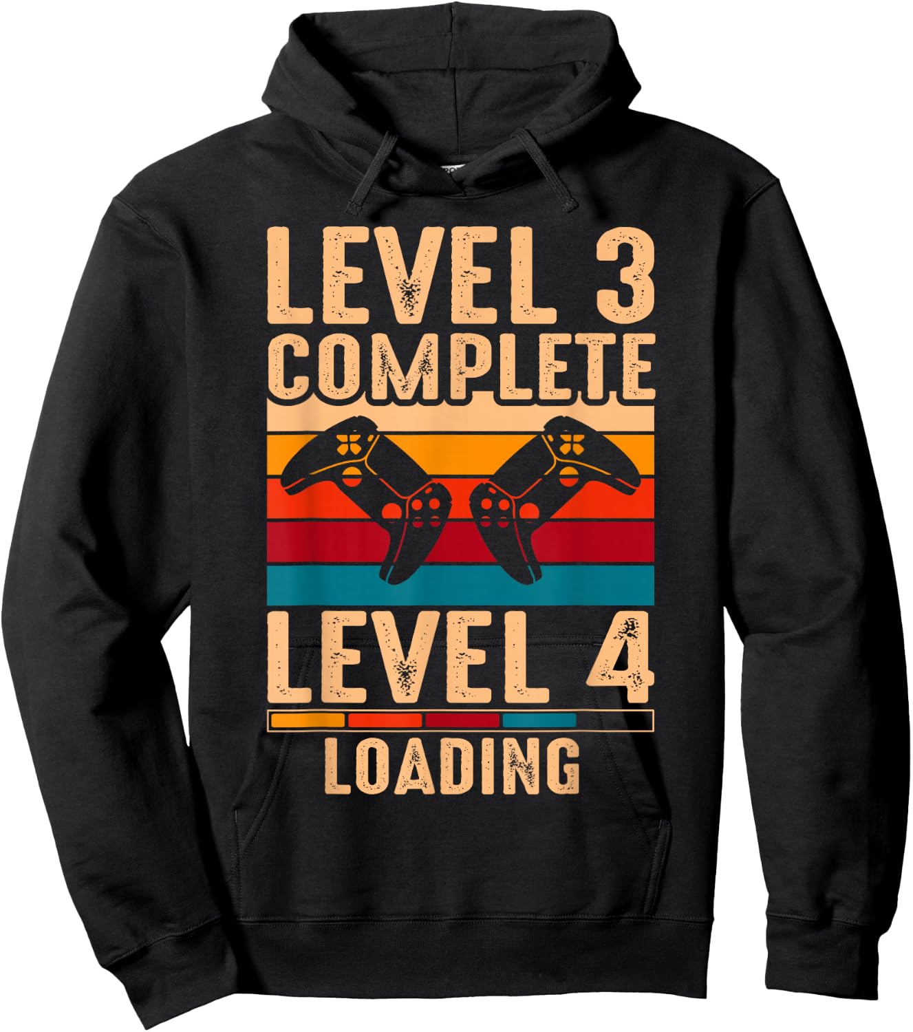 Level 3 Complete Gamer 3 Years Wedding Anniversary Hoodie - Hoodie | Black