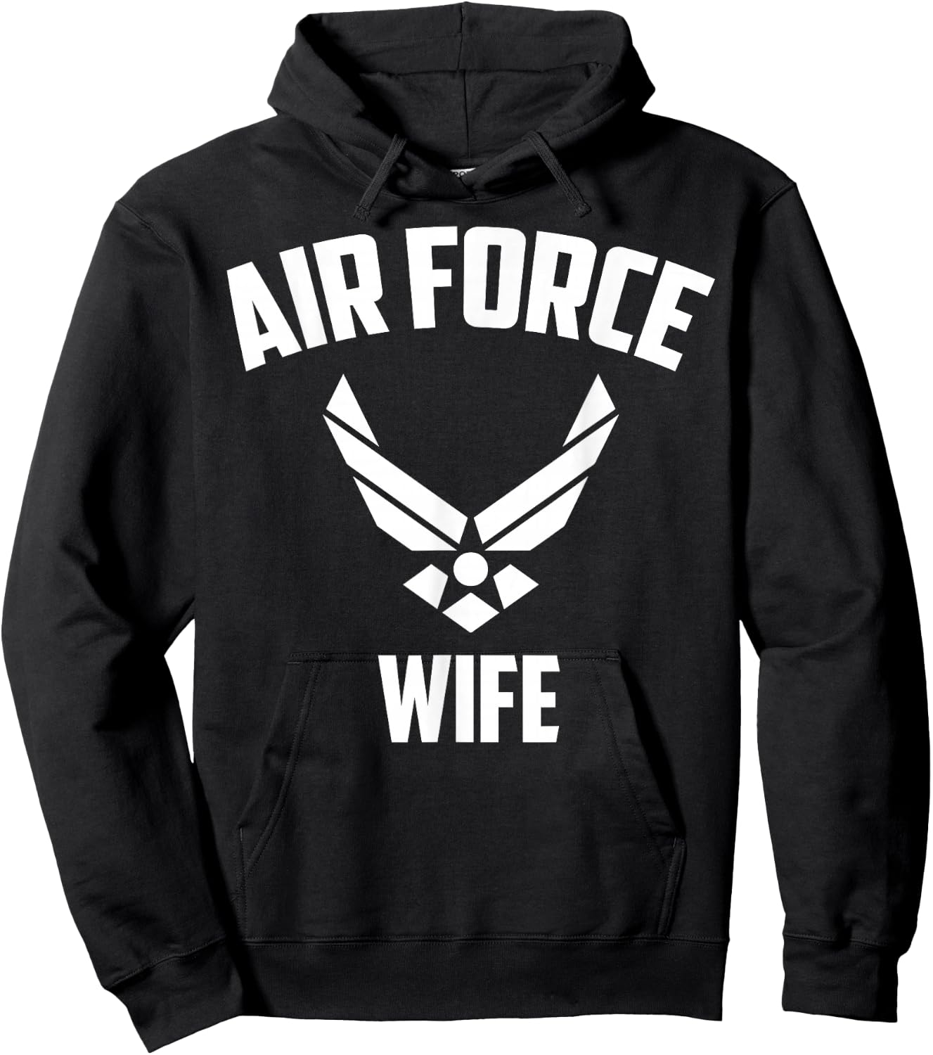 Cool Air Force Wife Gift | Best Proud Veteran Military Women Hoodie - Hoodie | Black